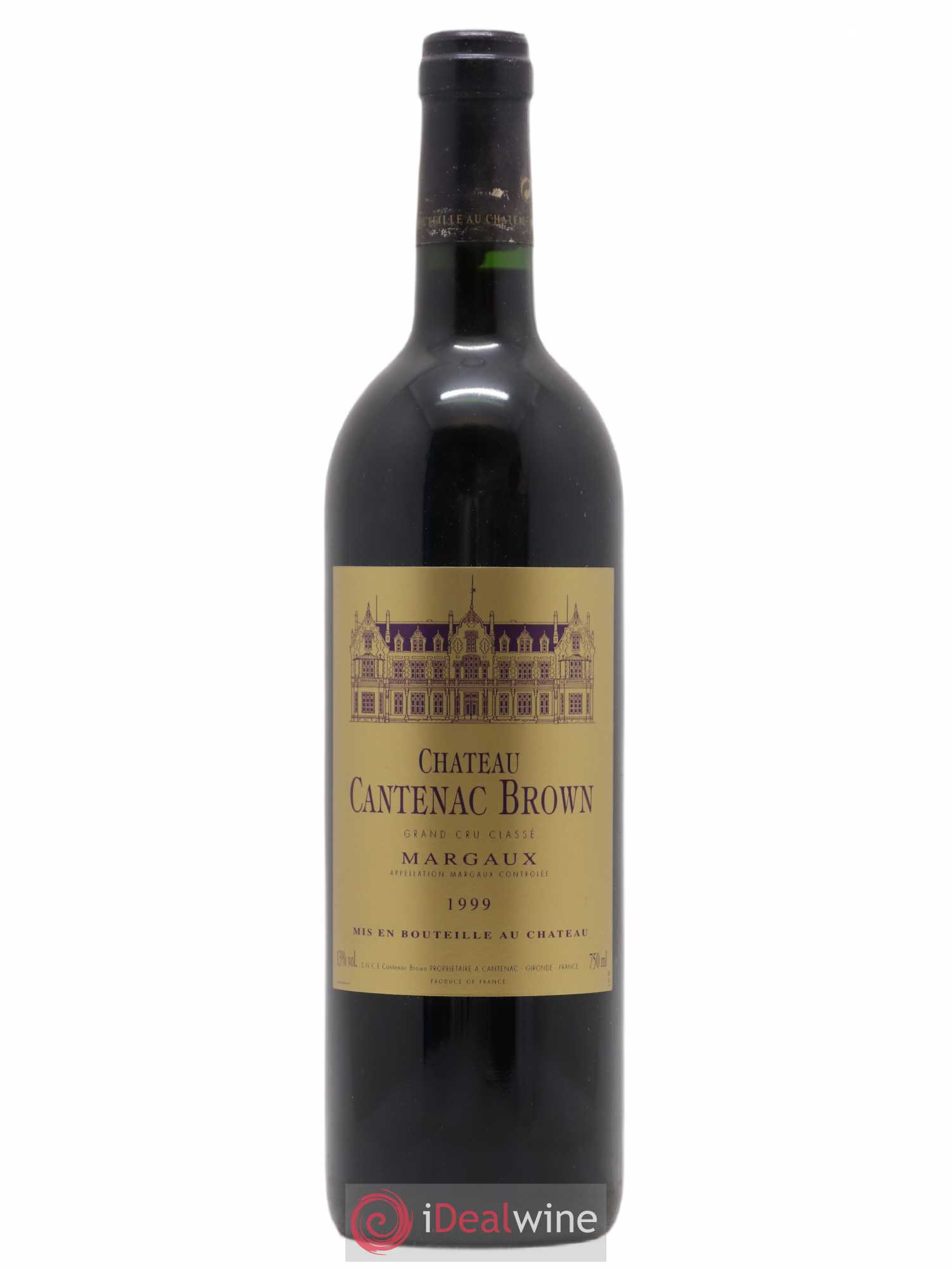 Château Cantenac Brown 3ème Grand Cru Classé 1999 - Lot de 1 bouteille - 0