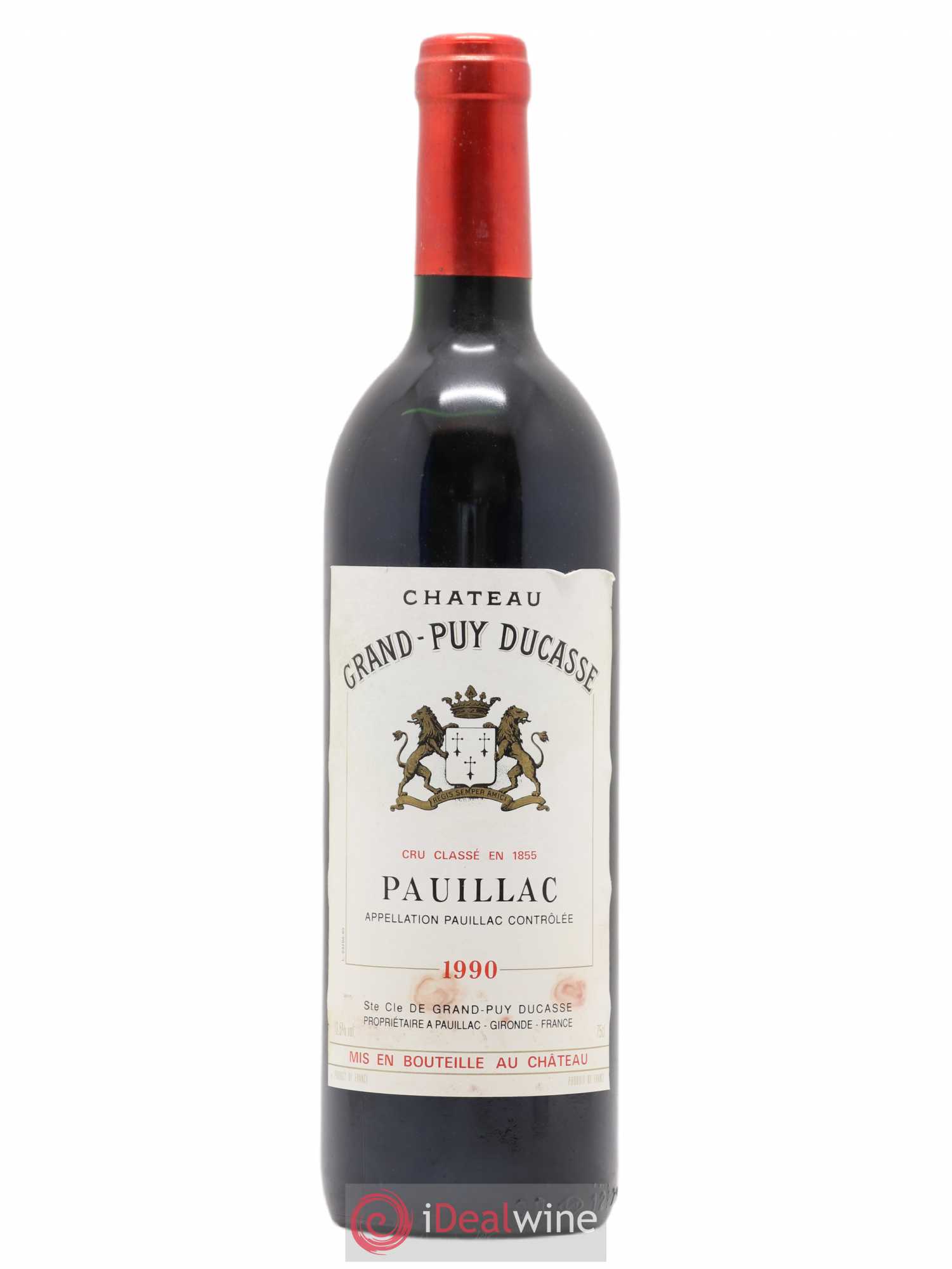 Château Grand Puy Ducasse 5ème Grand Cru Classé 1990 - Lot de 1 bouteille - 0