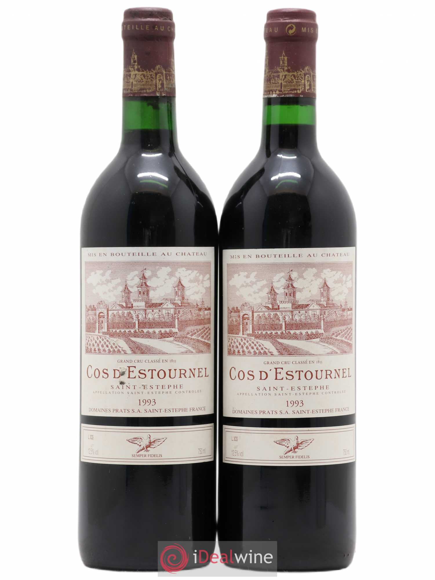 Cos d'Estournel 2ème Grand Cru Classé 1993 - Lot de 2 bouteilles - 0