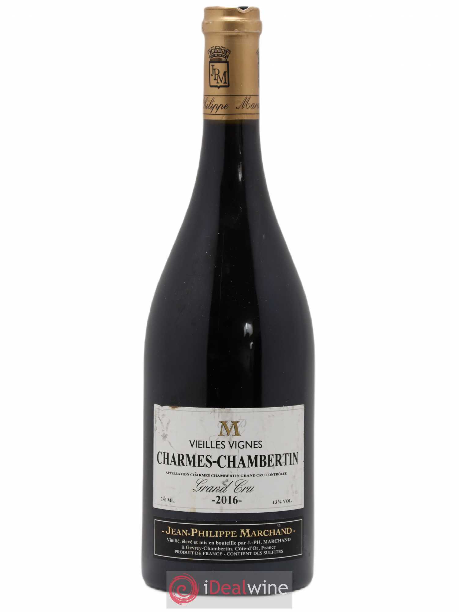 Charmes-Chambertin Grand Cru Vieilles vignes Jean Philippe Marchand 2016 - Posten von 1 Flasche - 0