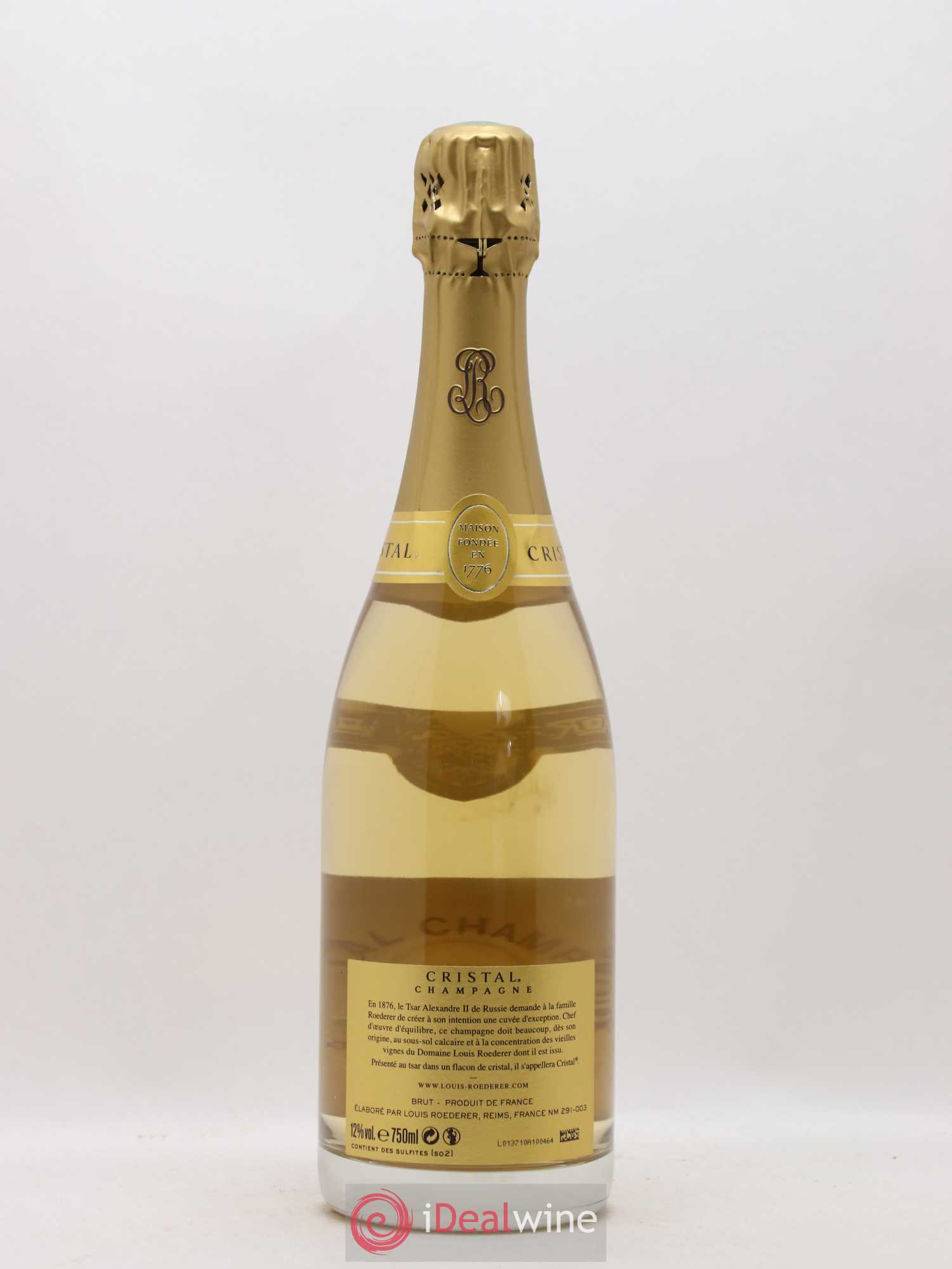 Cristal Louis Roederer 2012 - Lot de 1 bouteille - 1