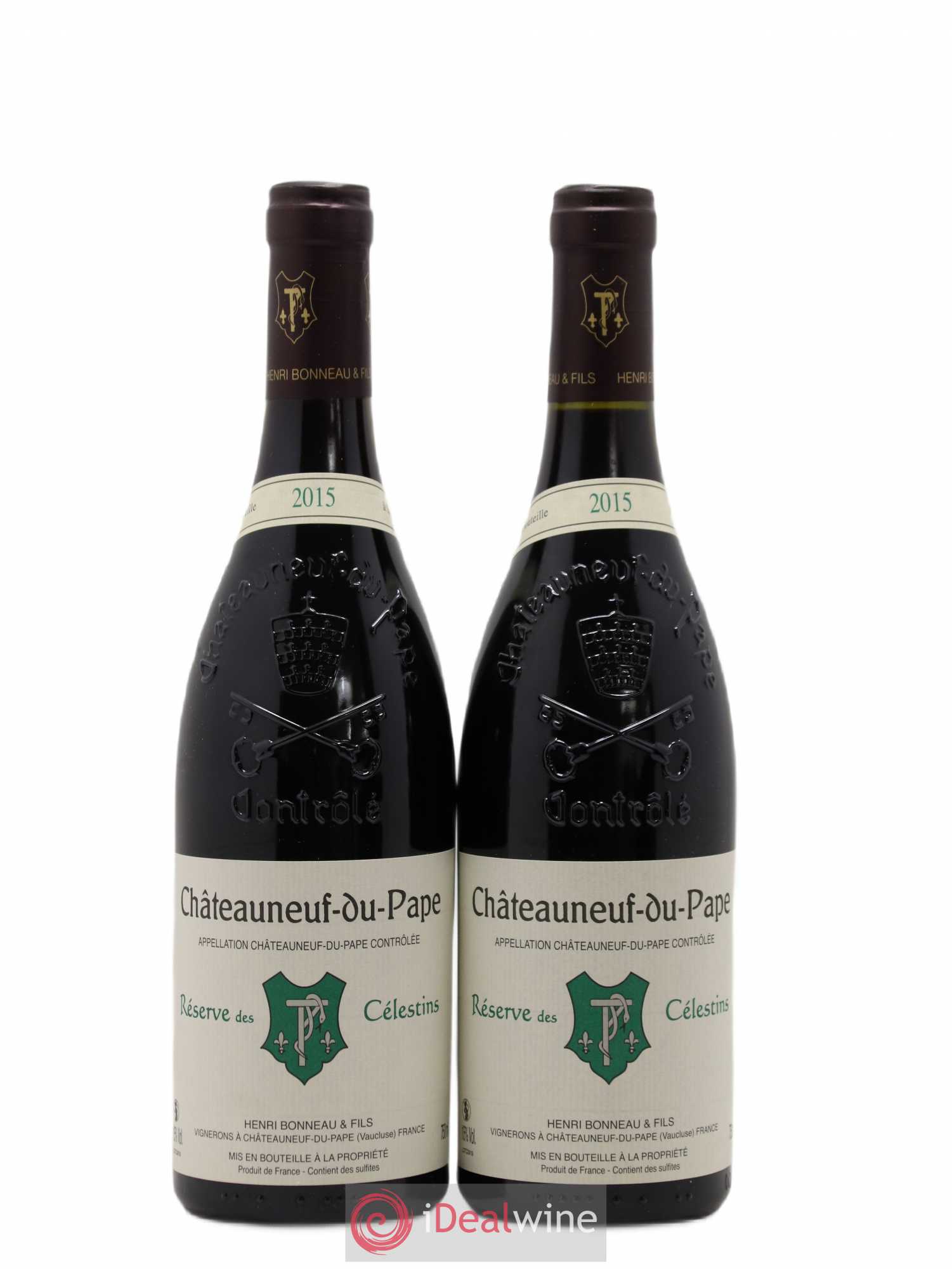 Châteauneuf-du-Pape Réserve des Célestins Henri Bonneau & Fils 2015 - Lot de 2 bouteilles - 0