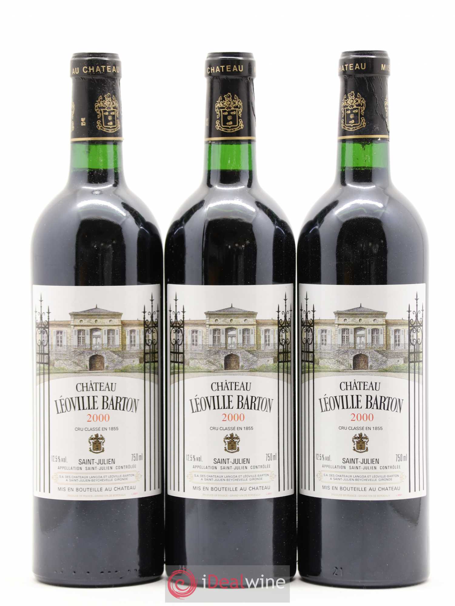Château Léoville Barton 2ème Grand Cru Classé 2000 - Lot de 12 bouteilles - 1