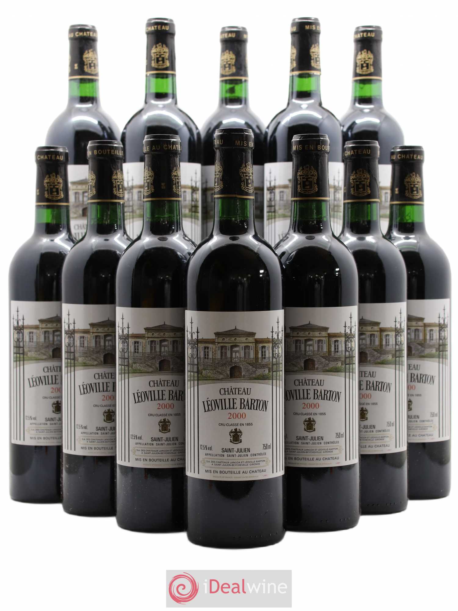 Château Léoville Barton 2ème Grand Cru Classé 2000 - Lot de 12 bouteilles - 0
