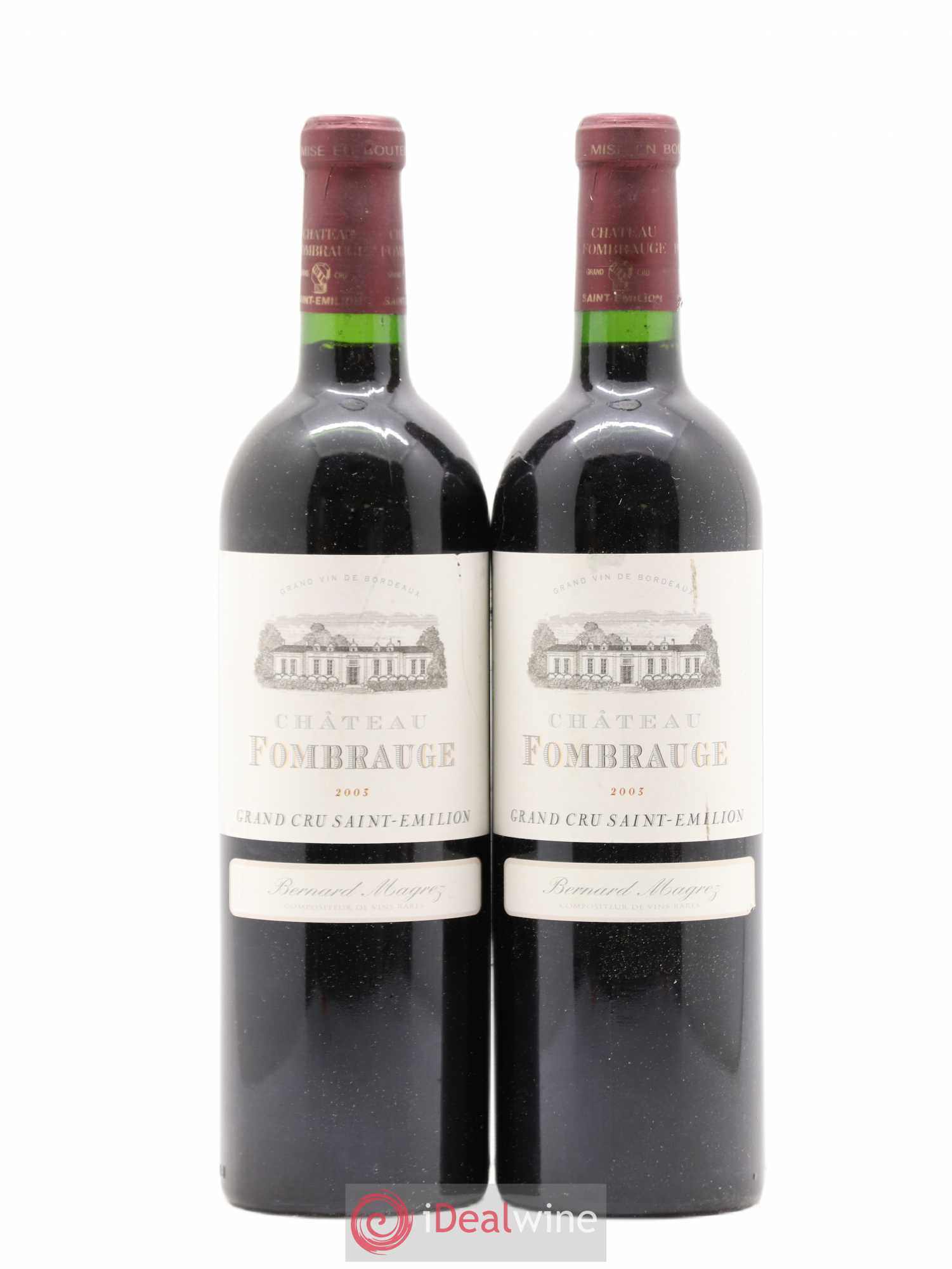 Château Fombrauge Grand Cru Classé 2003 - Lot de 2 bouteilles - 0