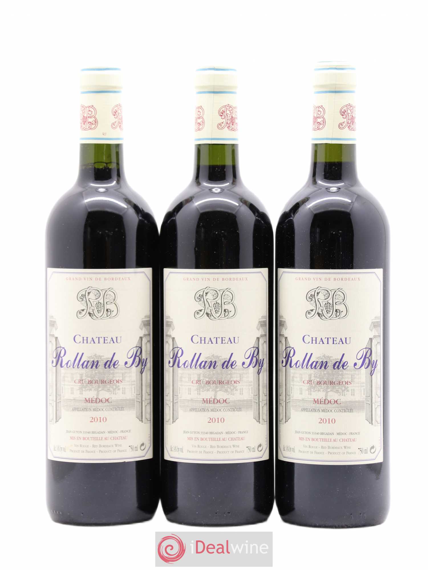 Château Rollan de By Cru Bourgeois 2010 - Lot de 3 bouteilles - 0
