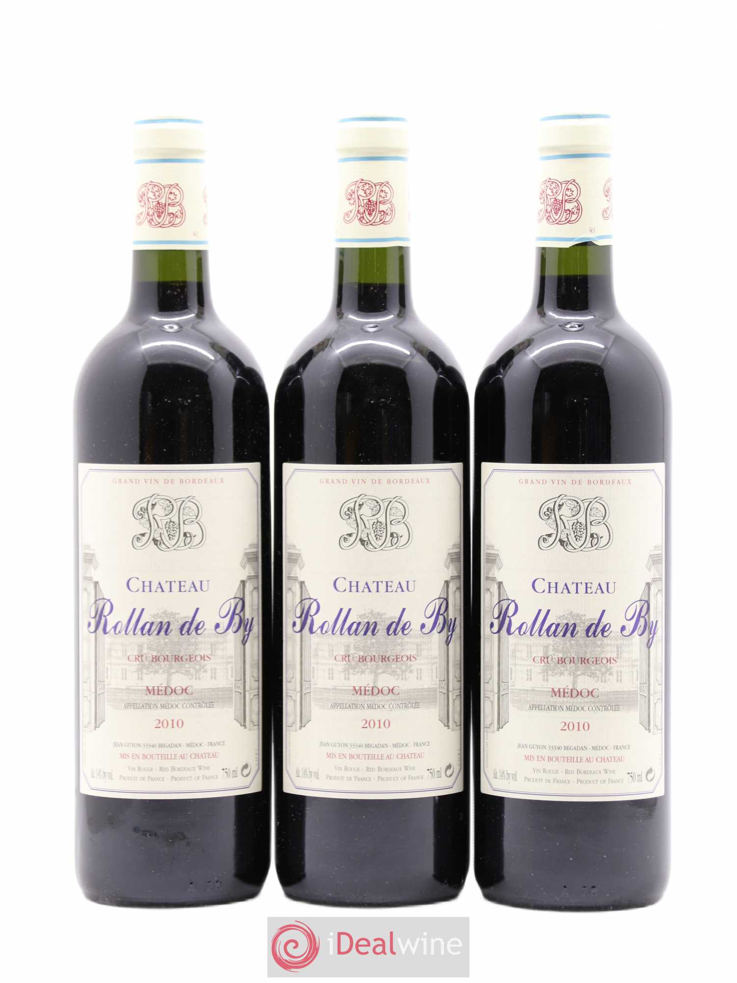 Château Rollan de By Cru Bourgeois 2010 - Lot de 3 bouteilles - 0