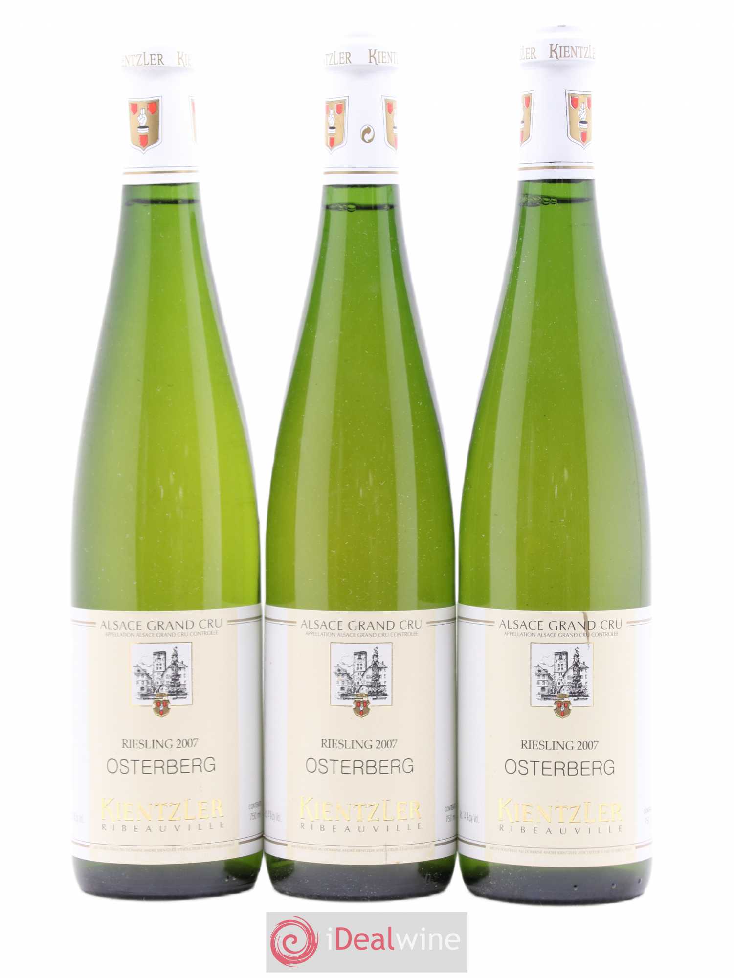 Alsace Riesling Grand Cru Osterberg Kientzler 2007 - Lot de 3 bouteilles - 0