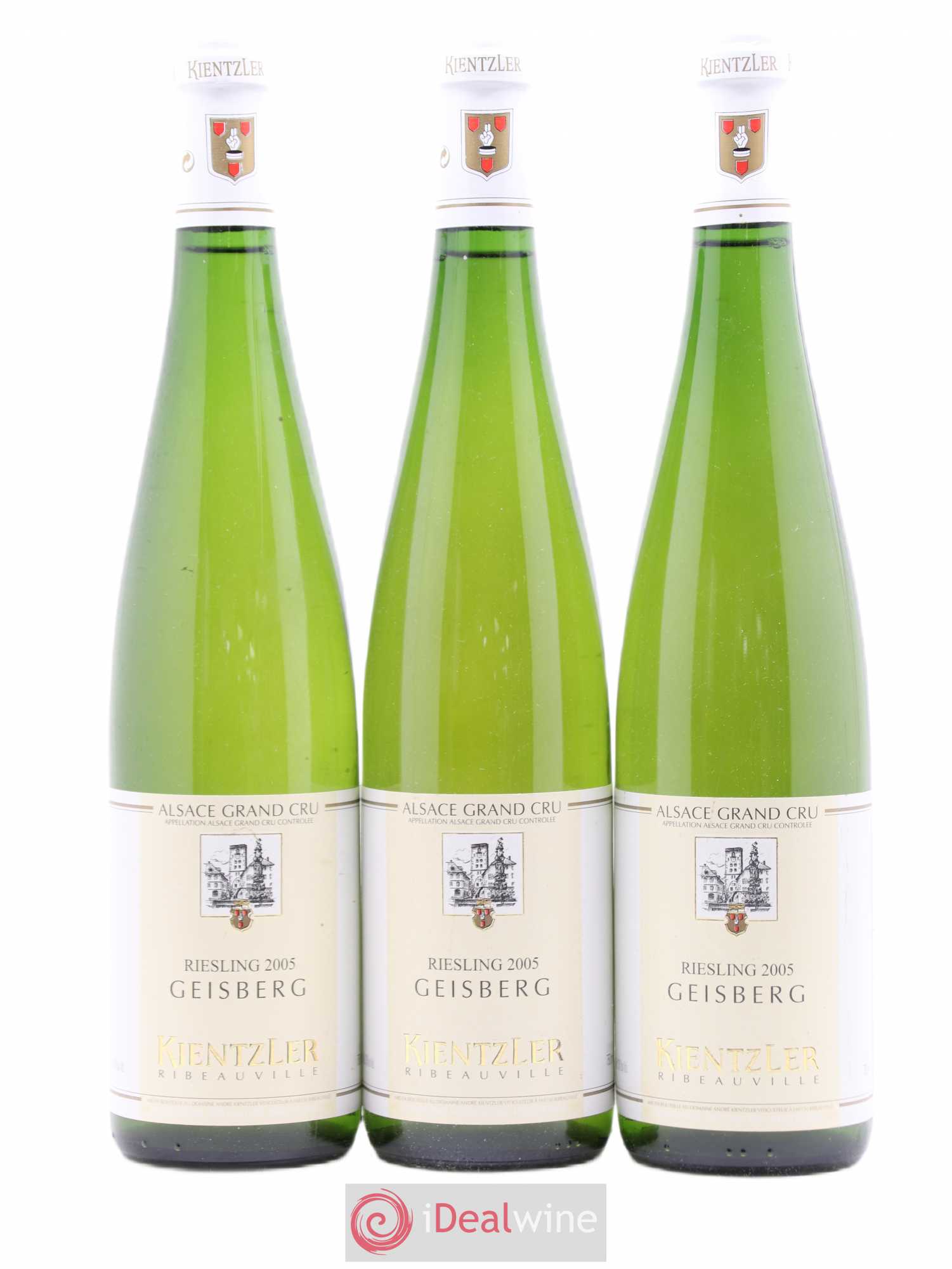 Alsace Riesling Grand Cru Geisberg Kientzler 2005 - Lot de 3 bouteilles - 0