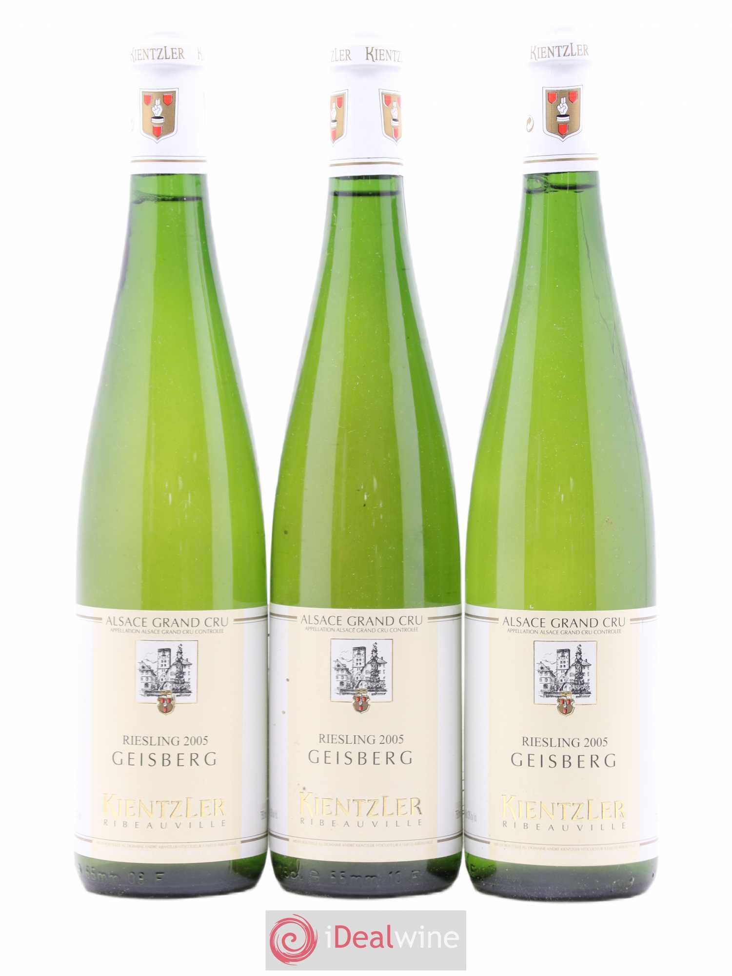 Alsace Riesling Grand Cru Geisberg Kientzler 2005 - Lot de 3 bouteilles - 0