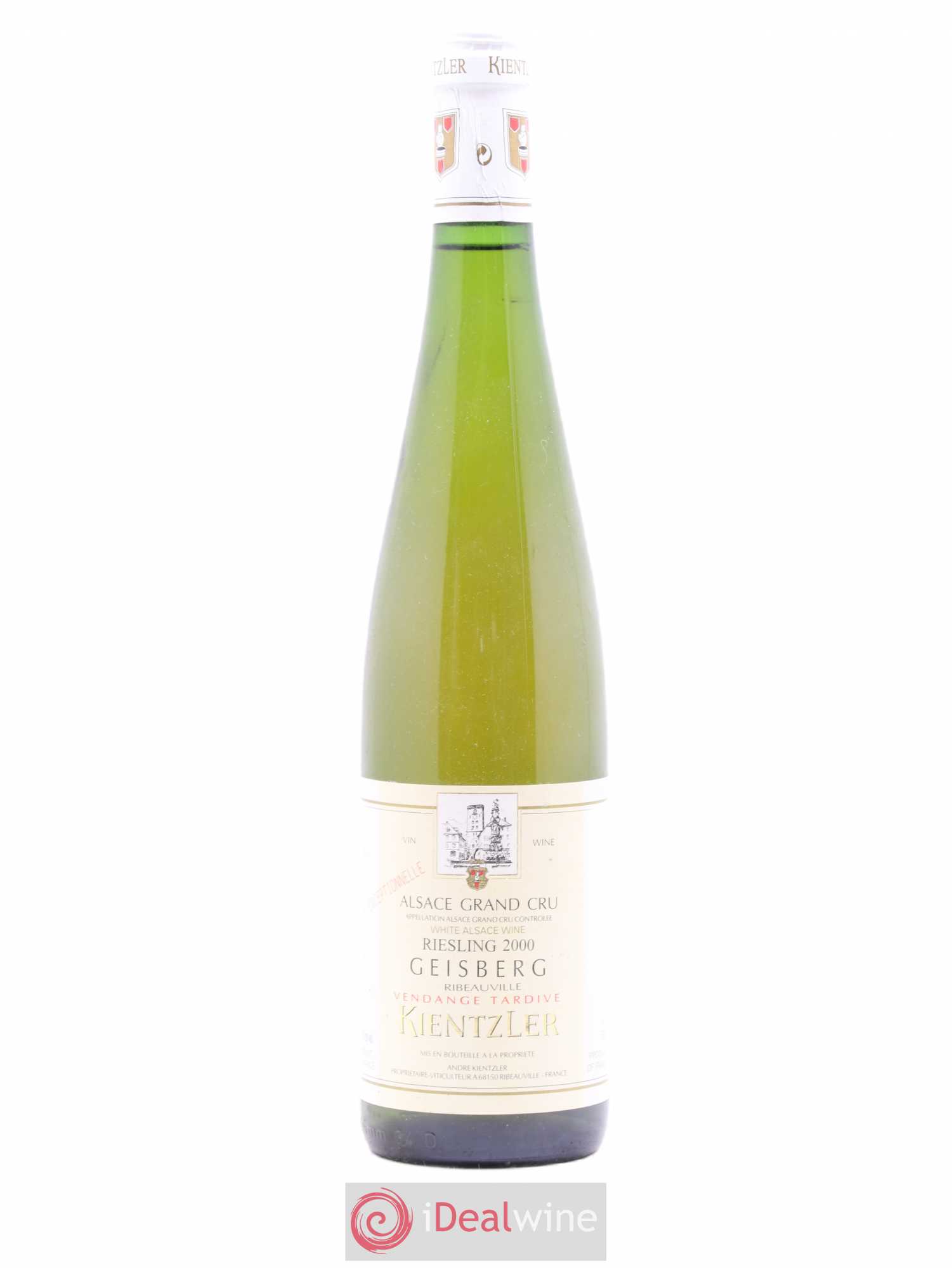 Riesling Vendanges Tardives Grand cru Geisberg Cuvée exceptionnelle Kientzler 2000 - Posten von 1 Flasche - 0