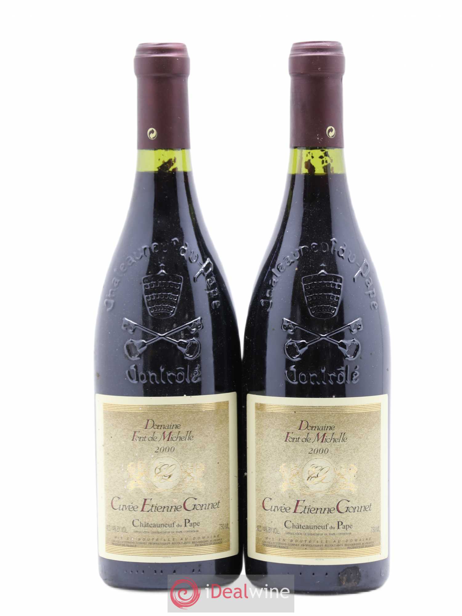 Châteauneuf-du-Pape Domaine Font de Michelle Cuvée Etienne Gonnet Famille Gonnet 2000 - Lot de 2 bouteilles - 0
