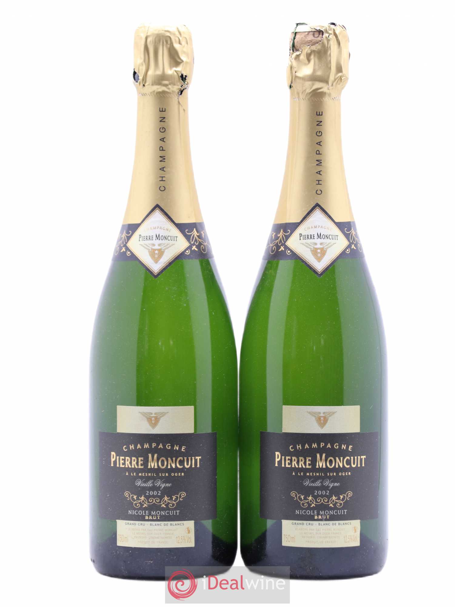 Cuvée Nicole Moncuit Vieilles Vignes Brut Pierre Moncuit 2002 - Lot de 2 bouteilles - 0