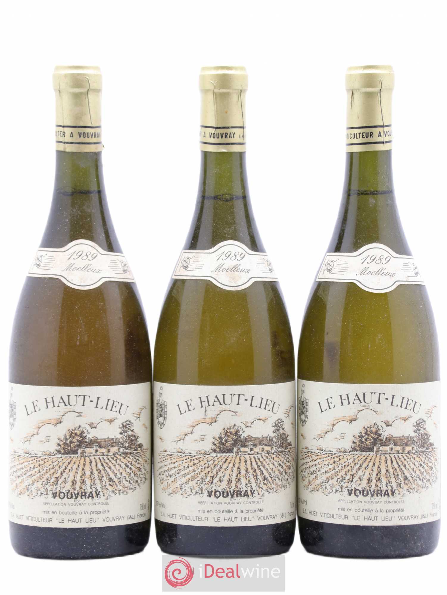 Vouvray Le Haut-Lieu Moelleux Domaine Huet 1989 - Lotto di 3 bottiglie - 0