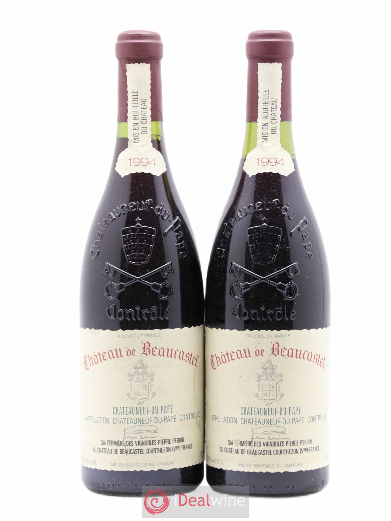 Châteauneuf-du-Pape Château de Beaucastel Famille Perrin 1994 - Lot de 2 bouteilles - 0