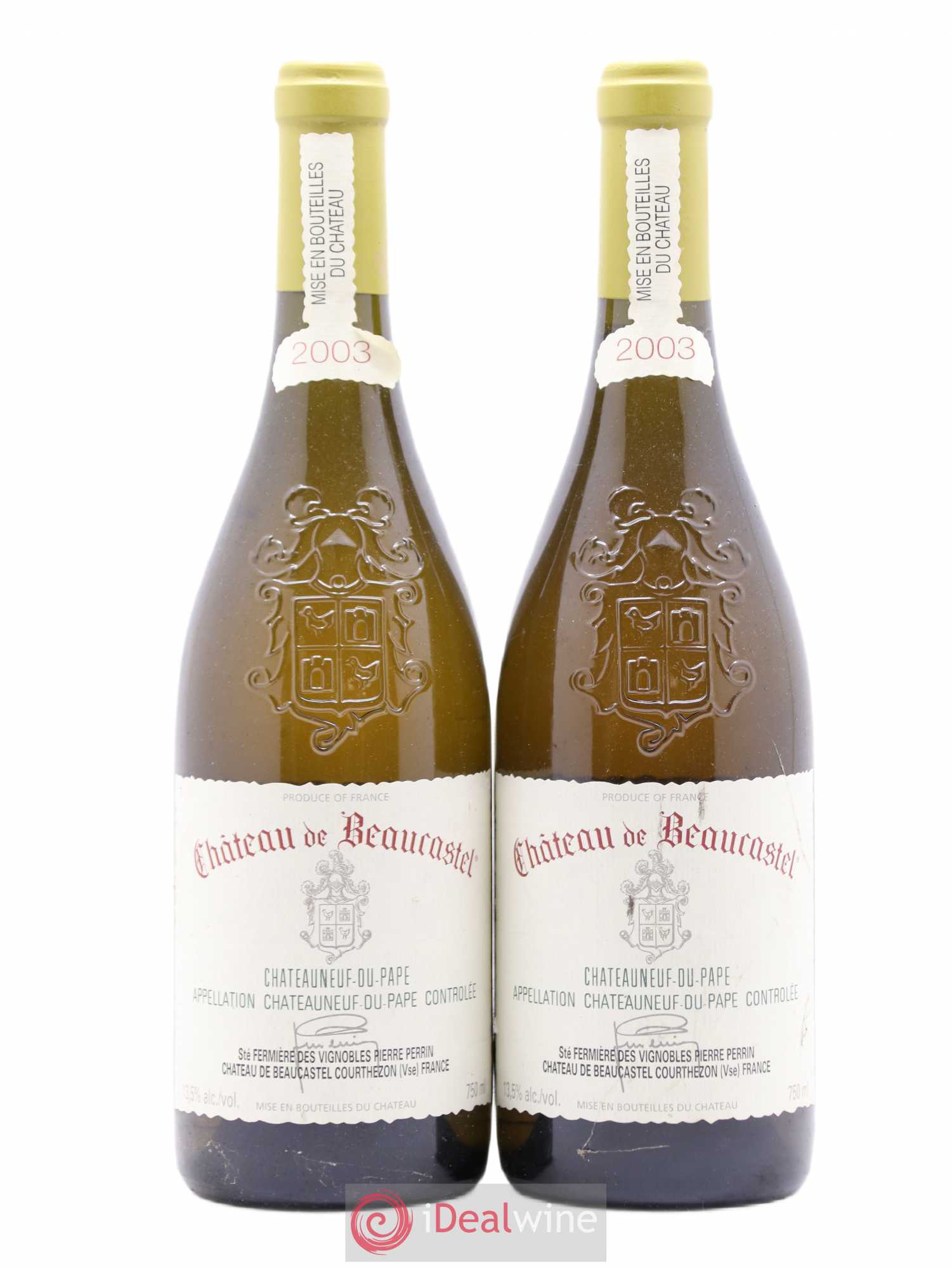 Châteauneuf-du-Pape Château de Beaucastel Famille Perrin 2003 - Lot de 2 bouteilles - 0