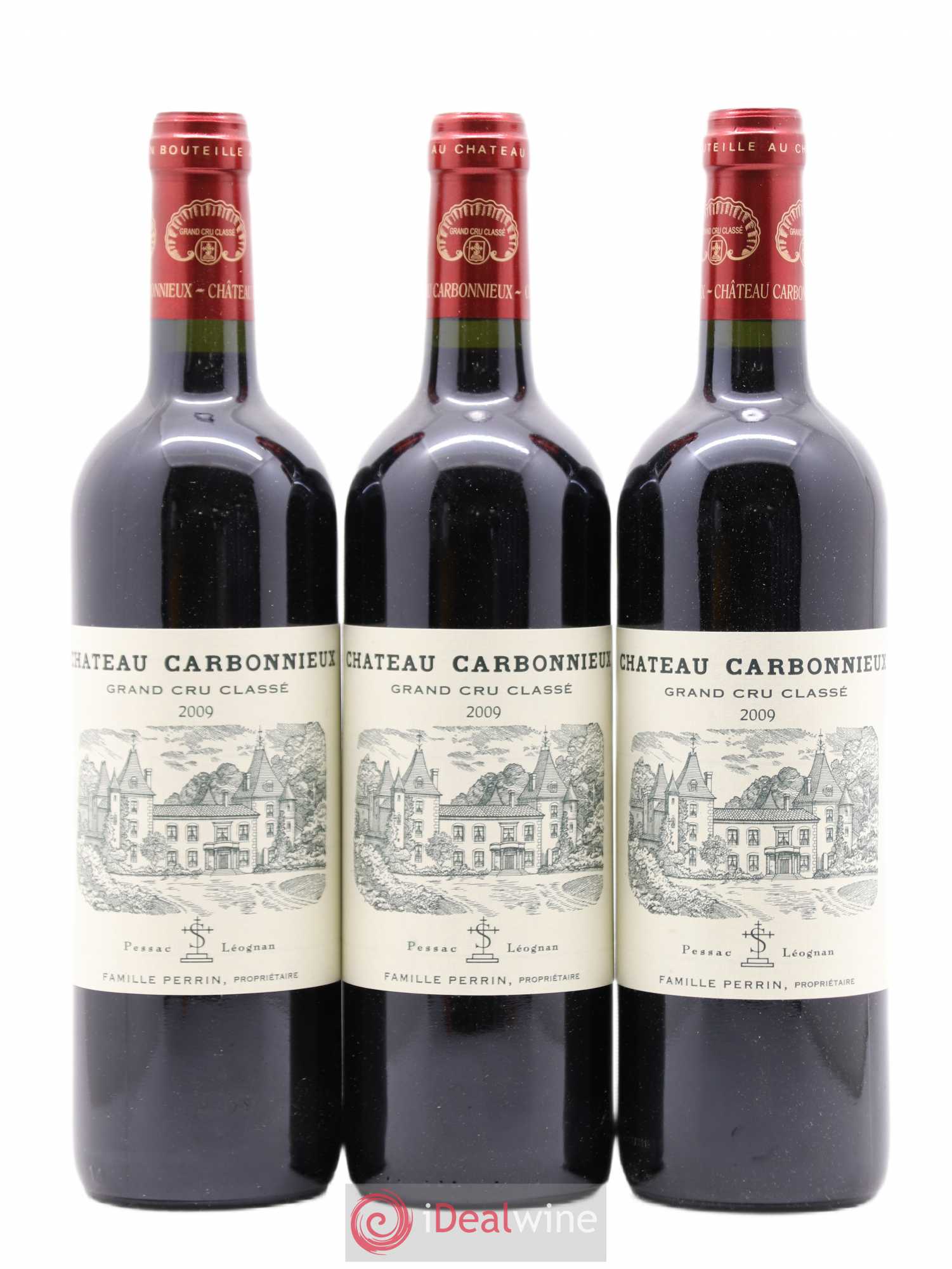 Château Carbonnieux Cru Classé de Graves 2009 - Lot de 3 bouteilles - 0