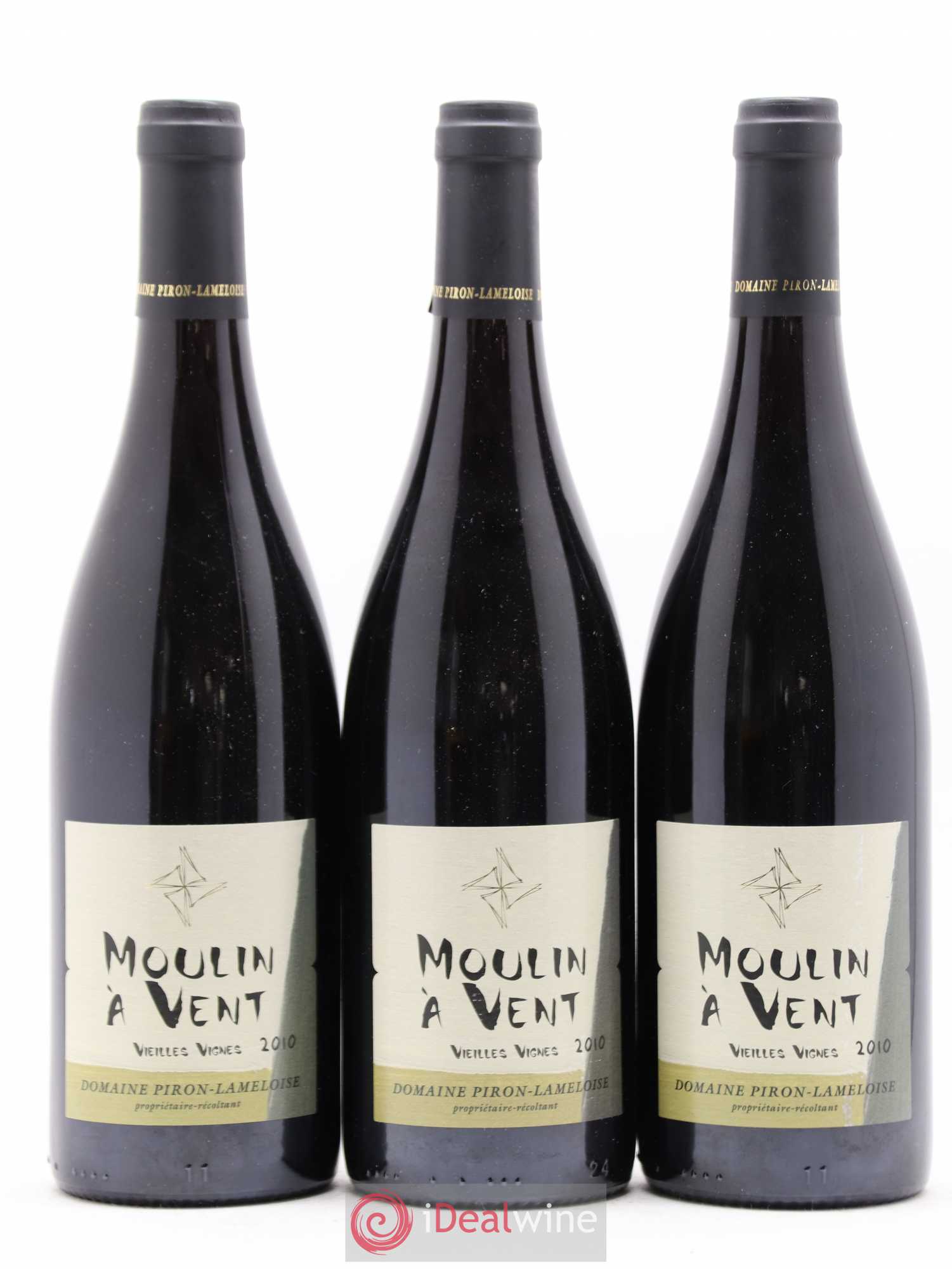 Moulin-à-Vent Vieilles vignes Piron Lameloise 2010 - Posten von 6 Flaschen - 2