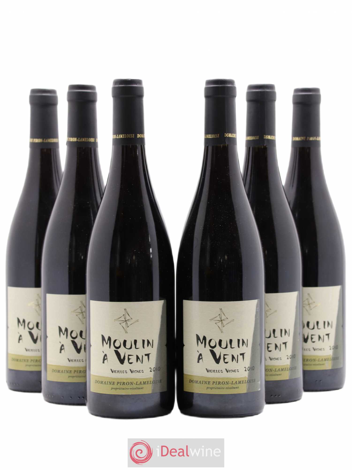 Moulin-à-Vent Vieilles vignes Piron Lameloise 2010 - Posten von 6 Flaschen - 0
