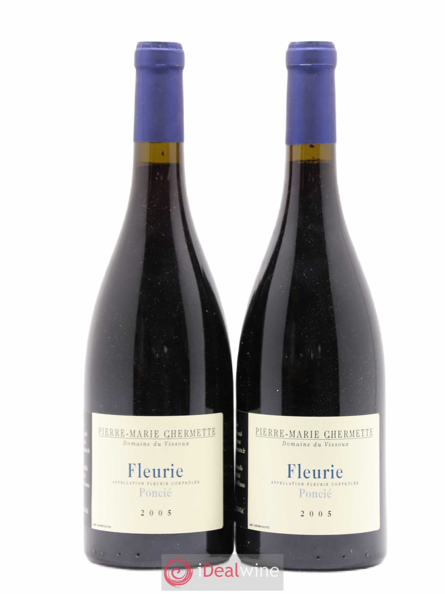 Fleurie Poncié Domaine du Vissoux - P-M. Chermette 2005 - Lot de 2 bouteilles - 0
