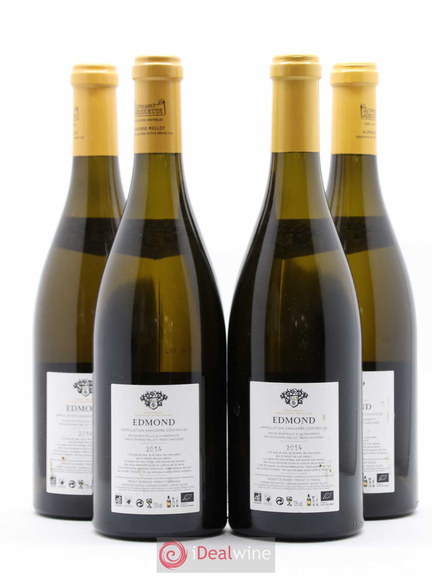 Sancerre Cuvée Edmond Alphonse Mellot 2014 - Lot de 4 bouteilles - 1