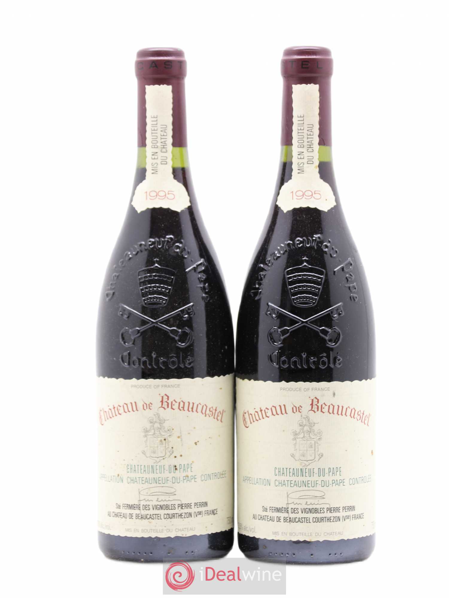 Châteauneuf-du-Pape Château de Beaucastel Famille Perrin 1995 - Lot de 2 bouteilles - 0