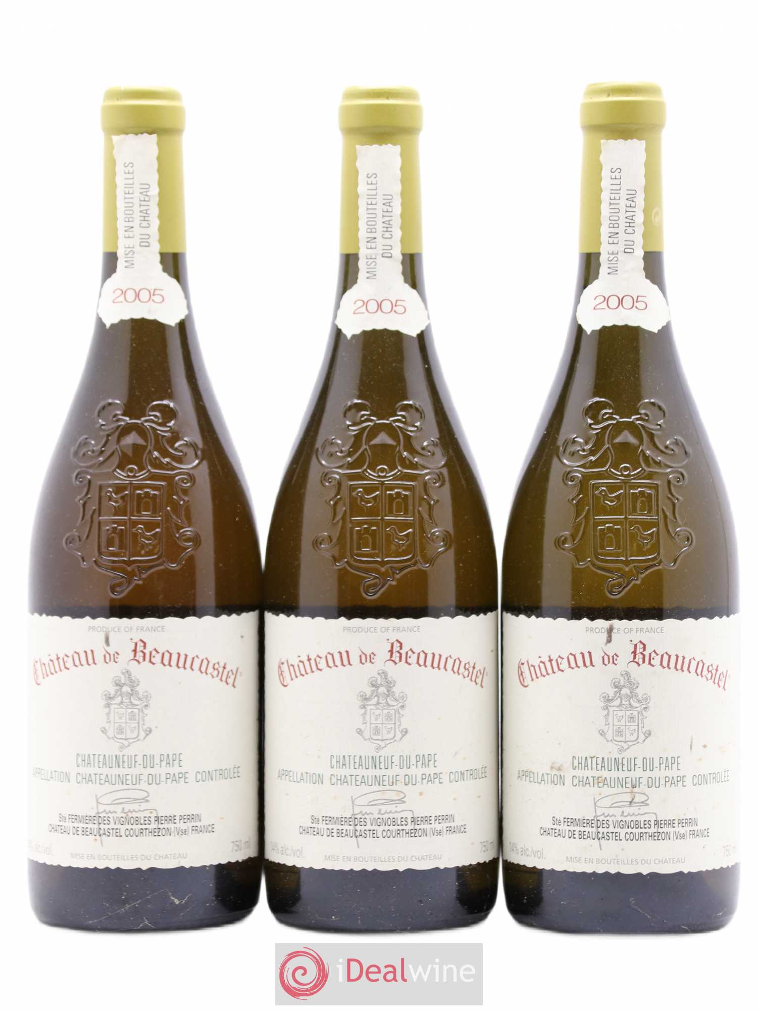 Châteauneuf-du-Pape Château de Beaucastel Famille Perrin 2005 - Lot de 3 bouteilles - 0