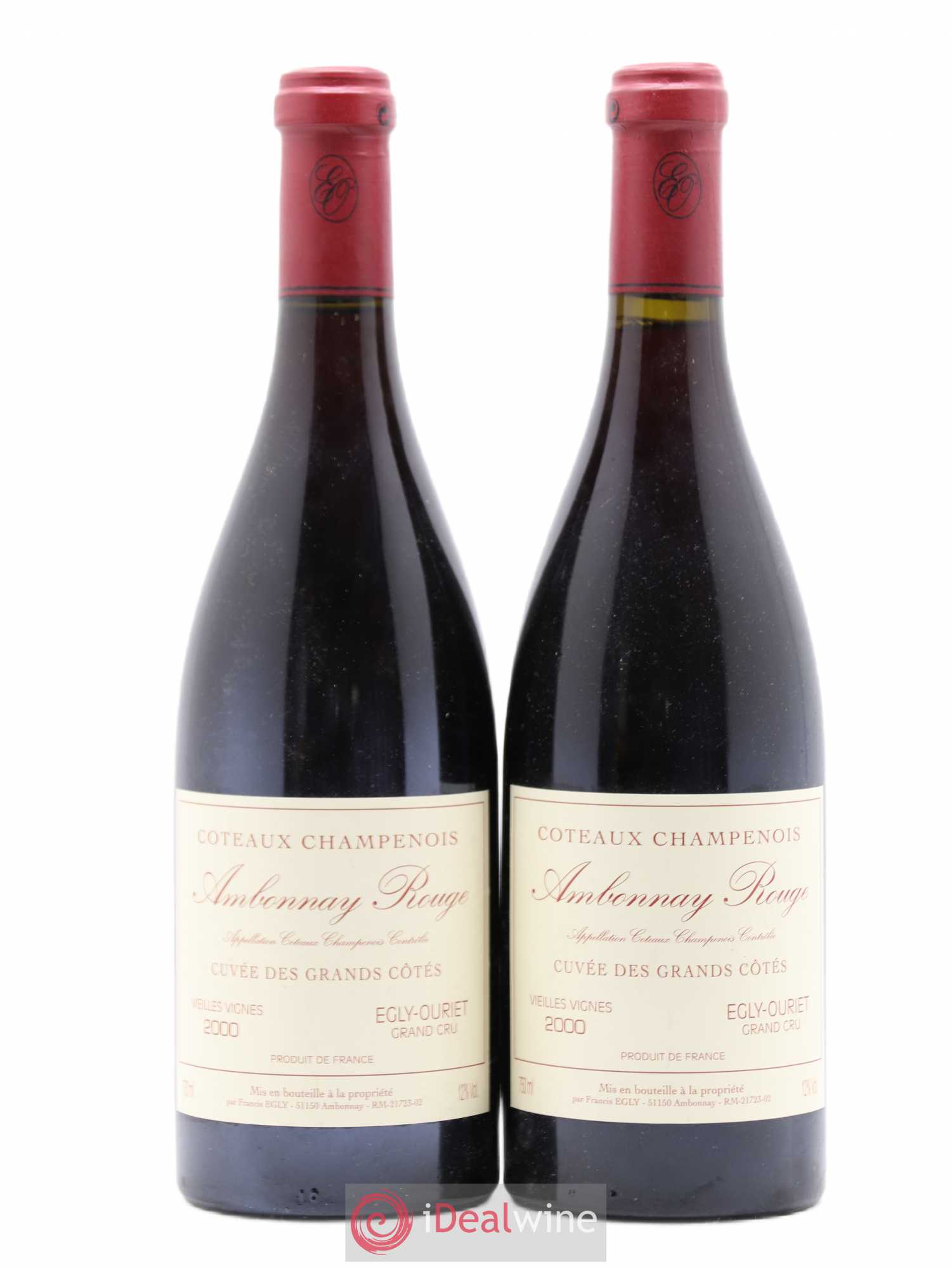 Ambonnay Cuvée des Grands Côtés VV Grand Cru Egly-Ouriet 2000 - Lot de 2 bouteilles - 0