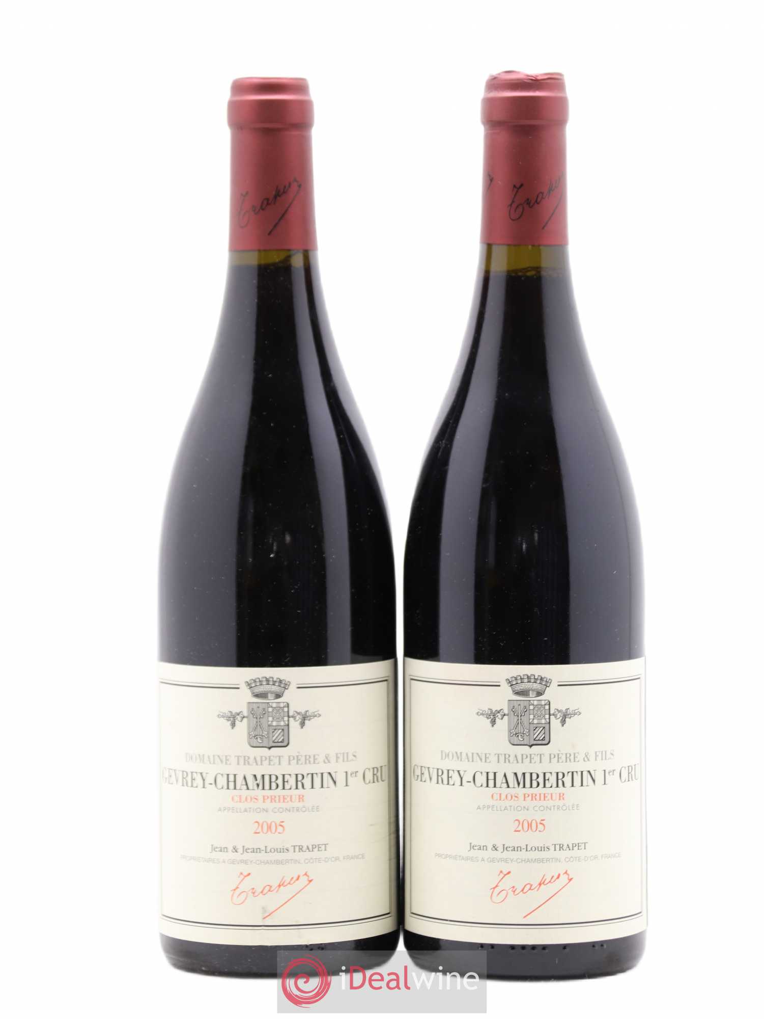 Gevrey-Chambertin 1er Cru Clos Prieur Domaine Trapet 2005 - Lot de 2 bouteilles - 0