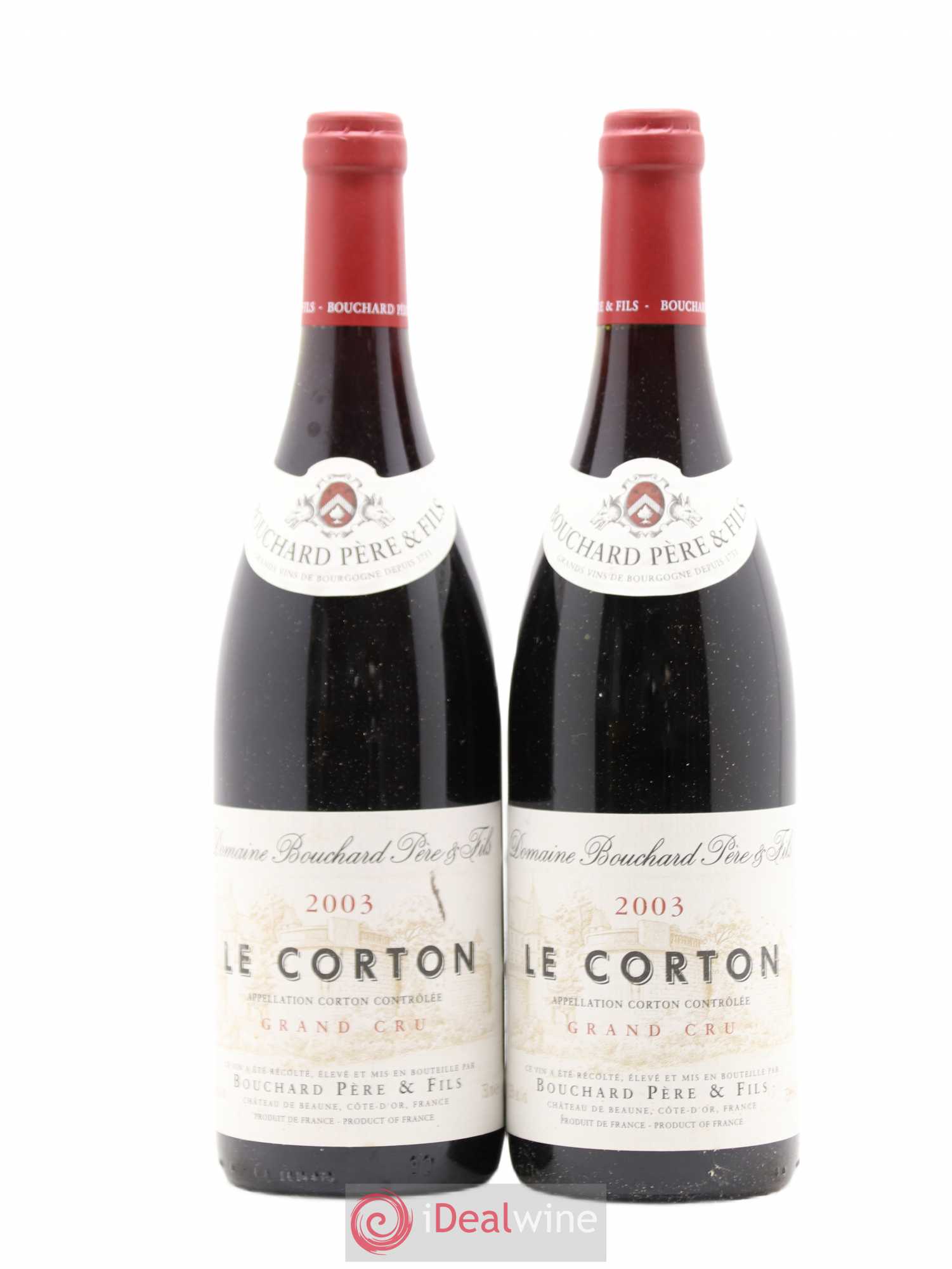 Corton Grand Cru Le Corton Bouchard Père & Fils 2003 - Lot de 2 bouteilles - 0