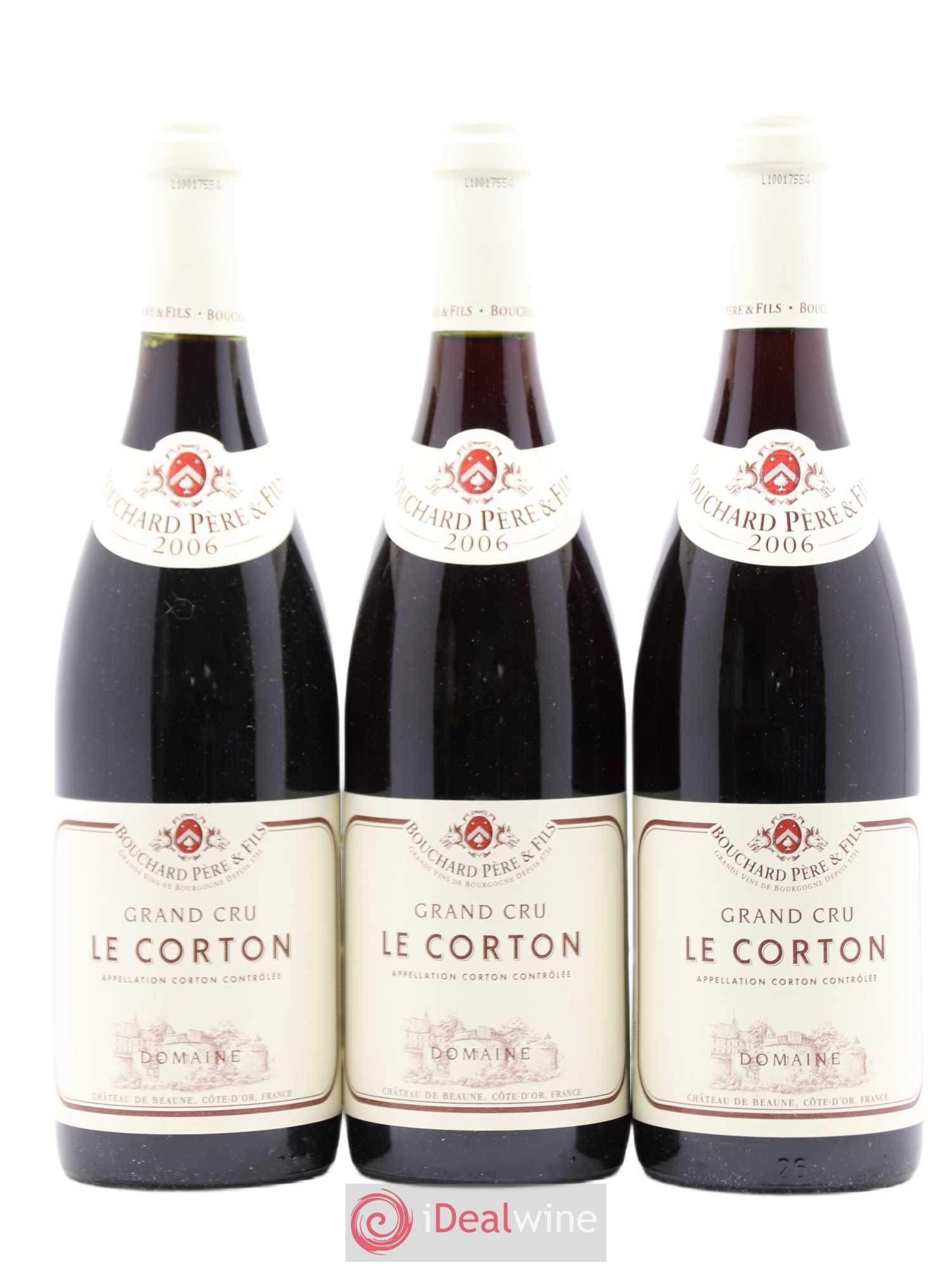 Corton Grand Cru Le Corton Bouchard Père & Fils 2006 - Lot de 3 bouteilles - 0
