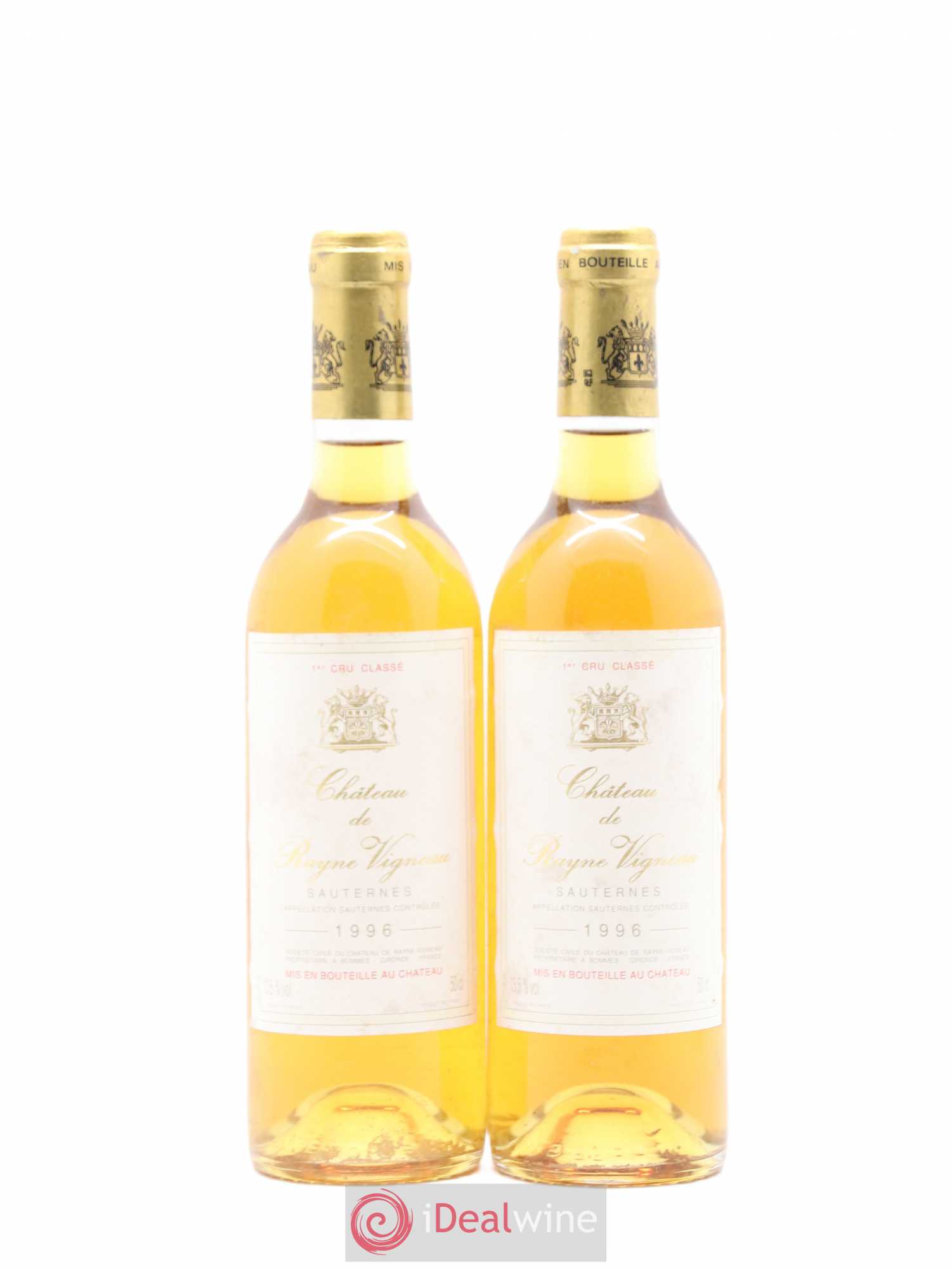 Château de Rayne Vigneau 1er Grand Cru Classé 1996 - Posten von 2 Demi-Flaschen - 0