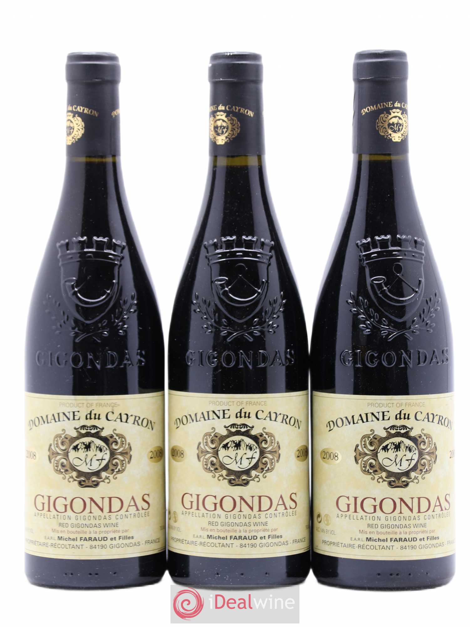 Gigondas Domaine du Cayron 2008 - Lot de 3 bouteilles - 0