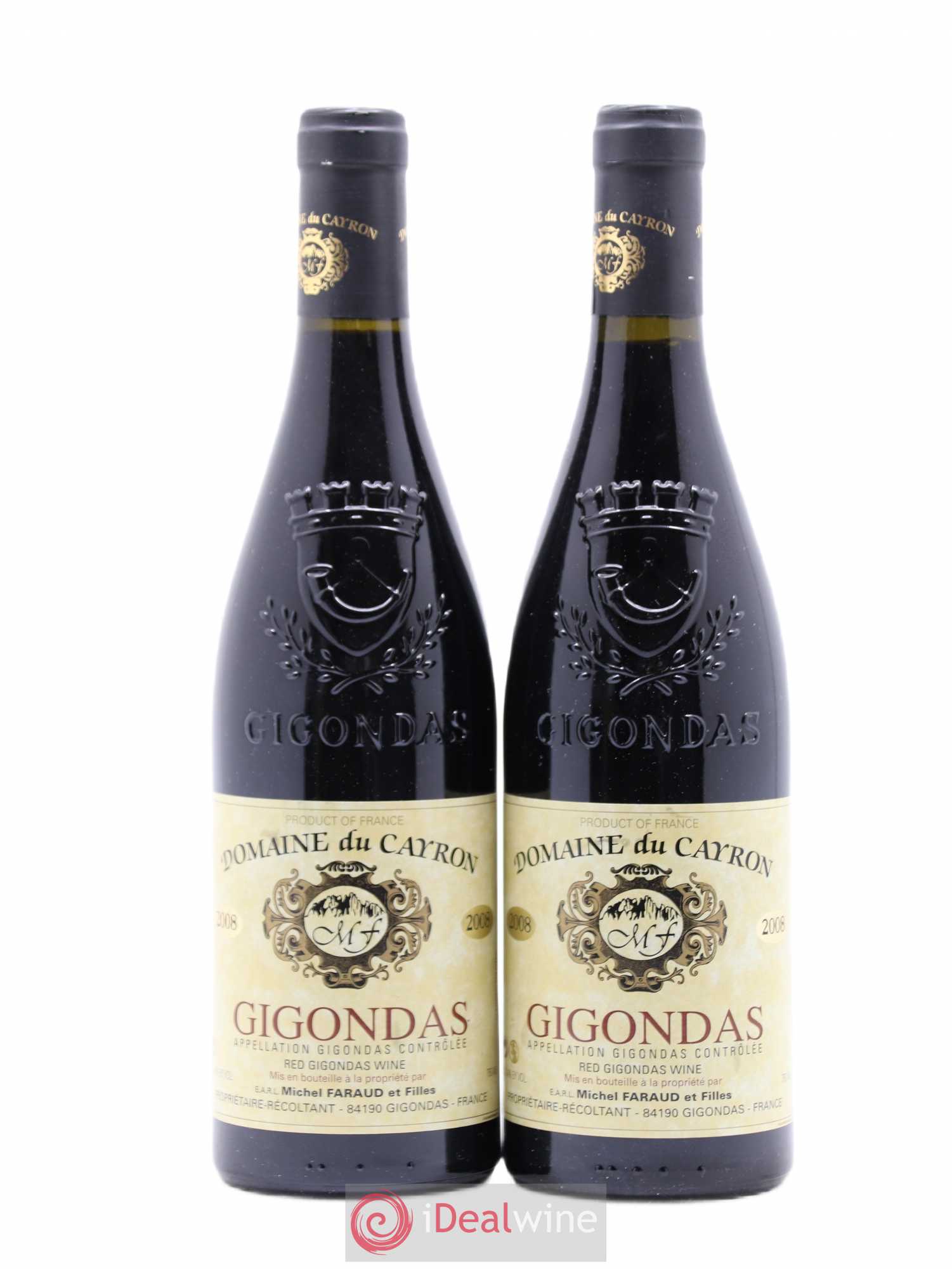 Gigondas Domaine du Cayron 2008 - Lot de 2 bouteilles - 0
