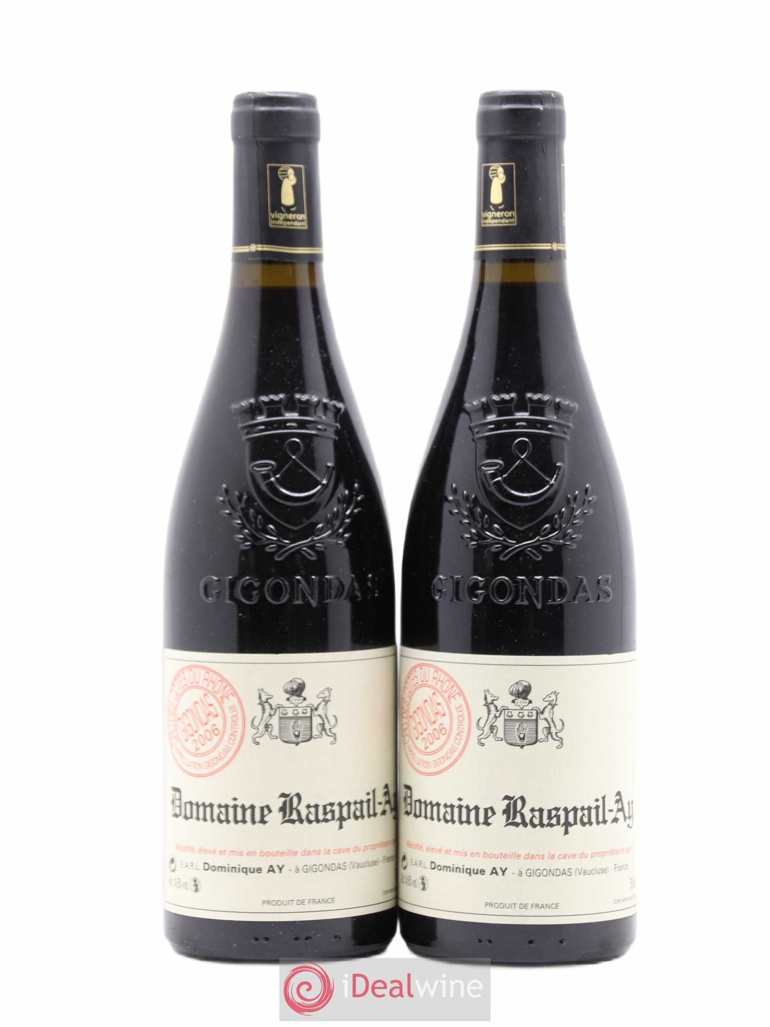Gigondas Raspail-Ay 2006 - Posten von 2 Flaschen - 0