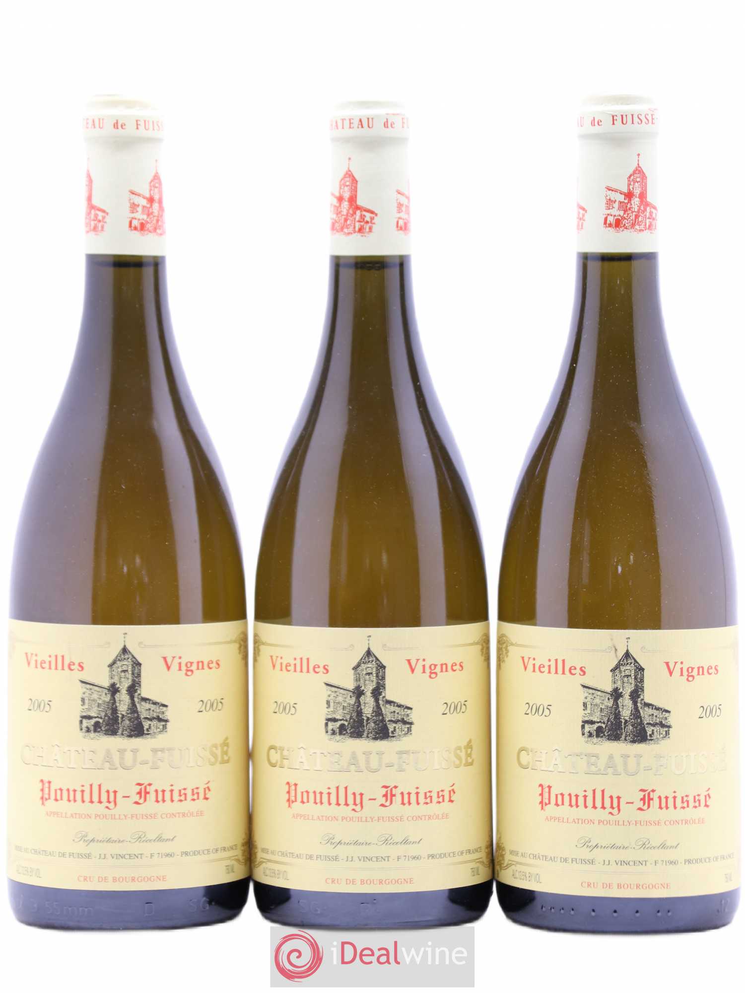 Pouilly-Fuissé Château Fuissé Vieilles Vignes 2005 - Posten von 3 Flaschen - 0