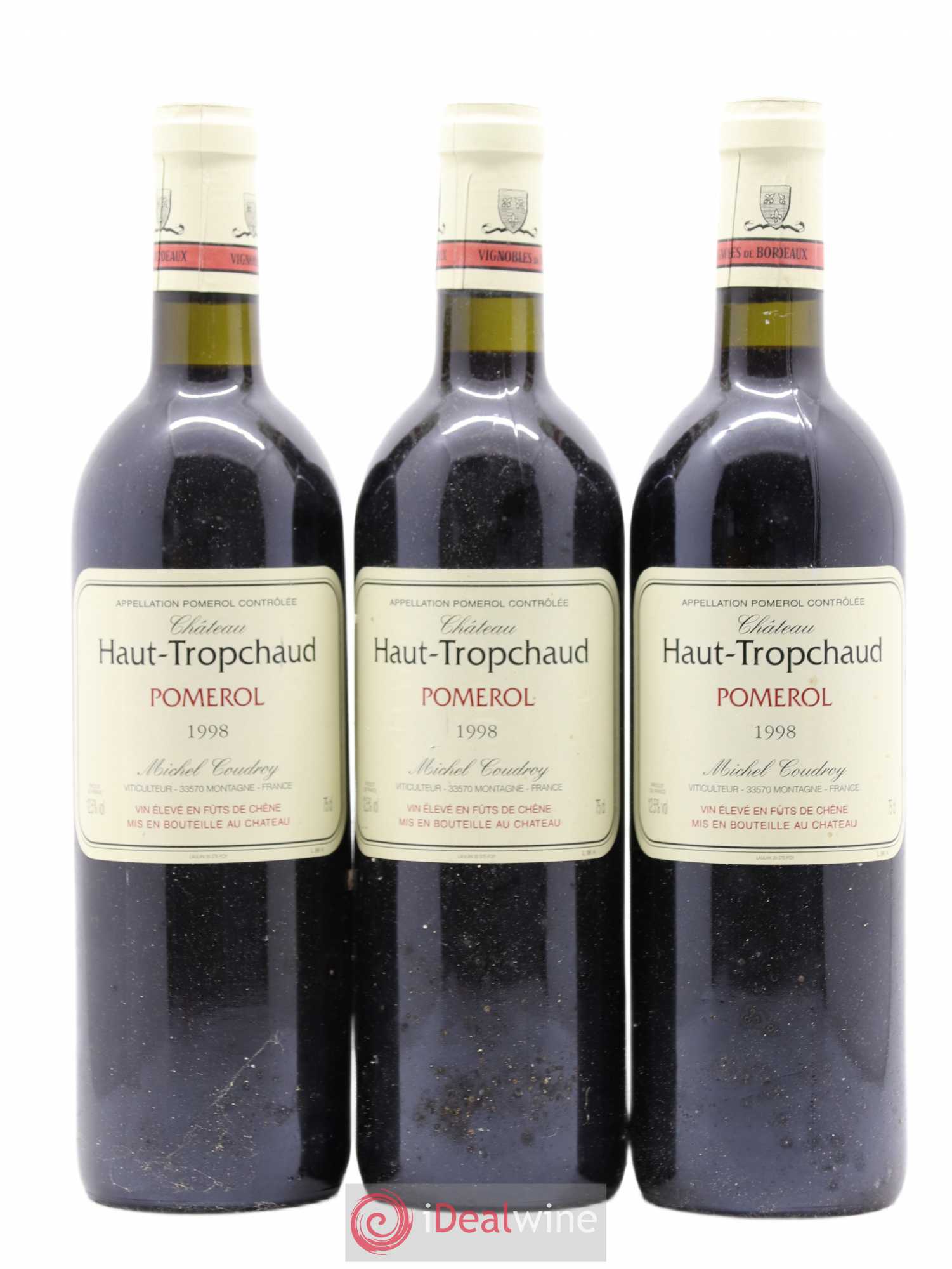 Château Haut Tropchaud 1998 - Lot de 3 bouteilles - 0
