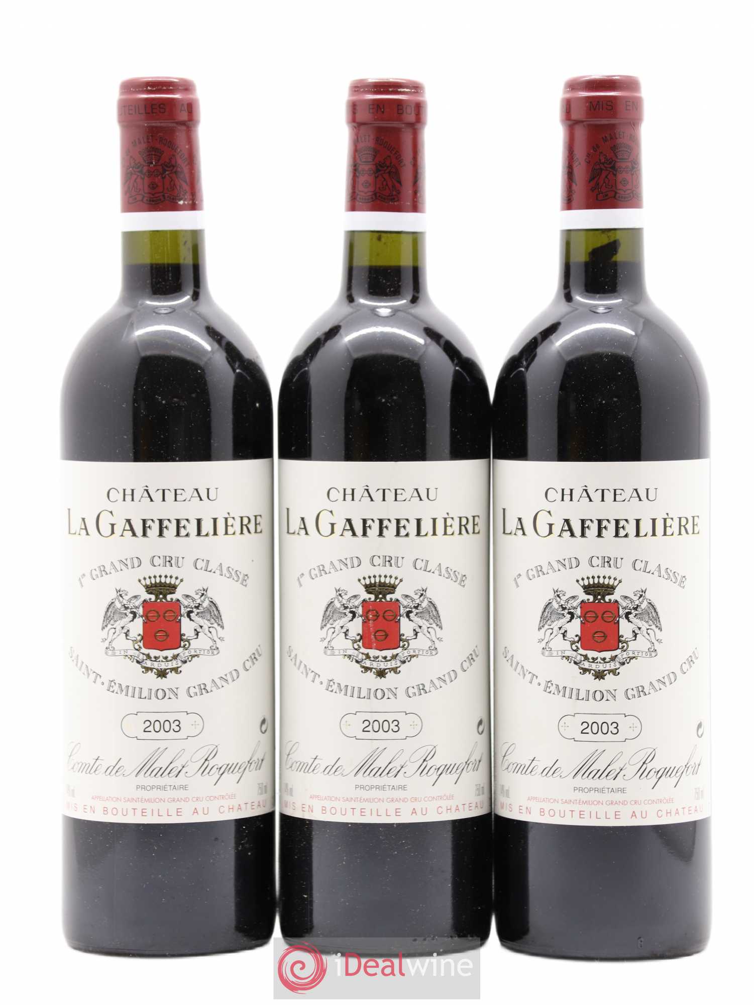 Château la Gaffelière 1er Grand Cru Classé B 2003 - Lot de 3 bouteilles - 0