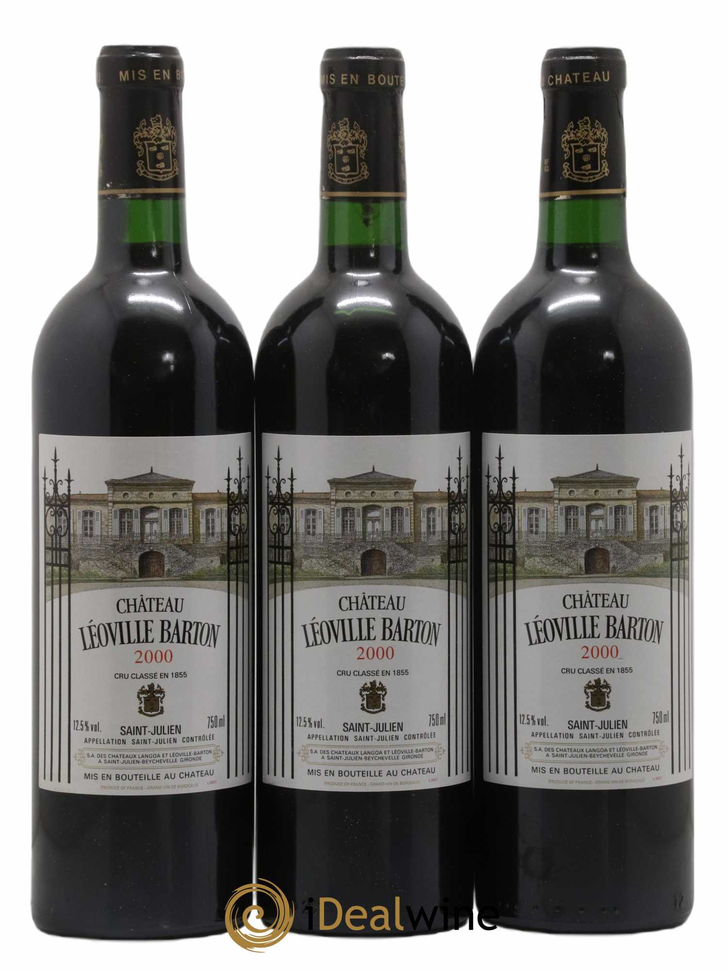 Château Léoville Barton 2ème Grand Cru Classé 2000 - Lot de 12 bouteilles - 1