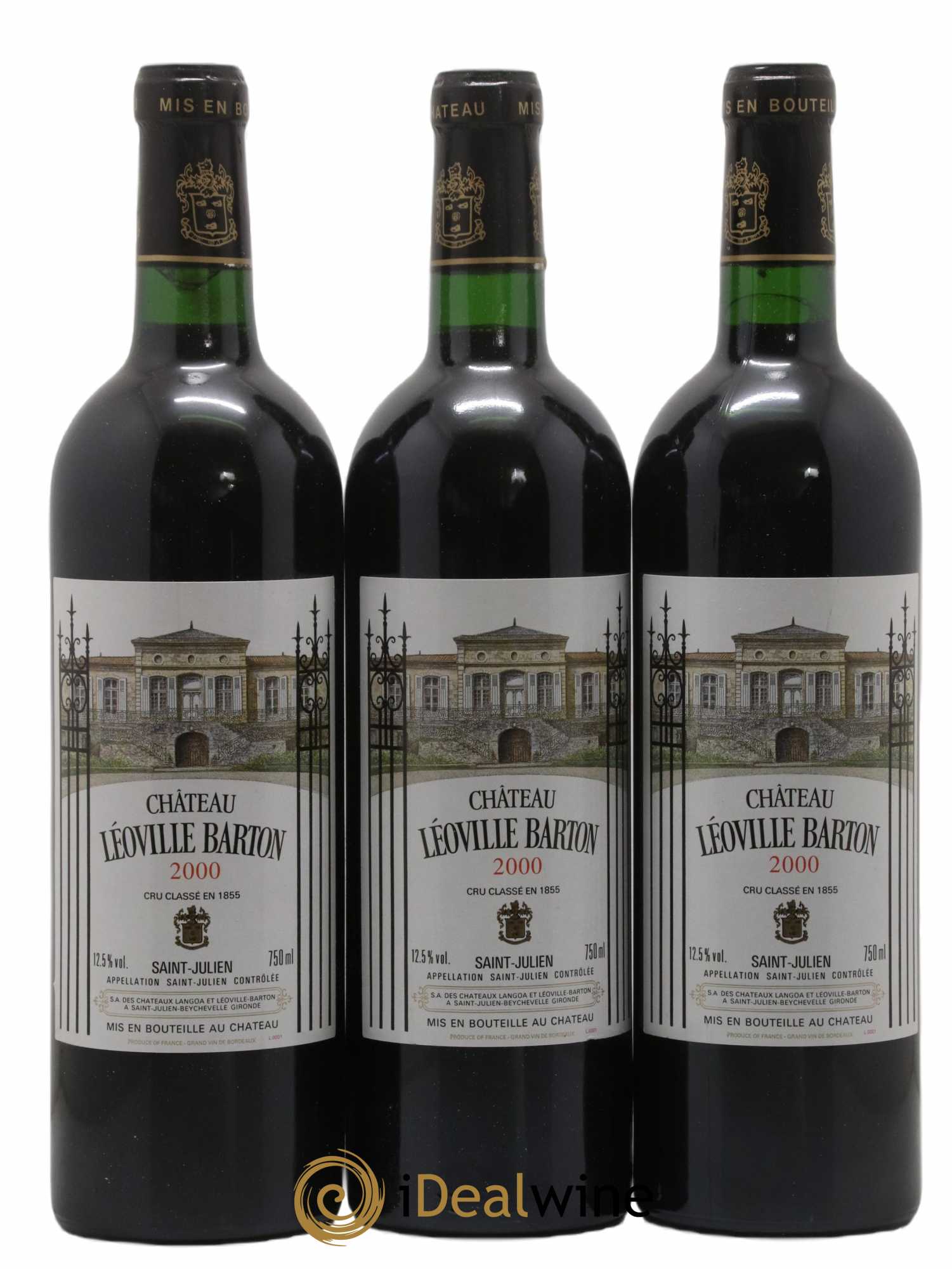 Château Léoville Barton 2ème Grand Cru Classé 2000 - Lot de 12 bouteilles - 2