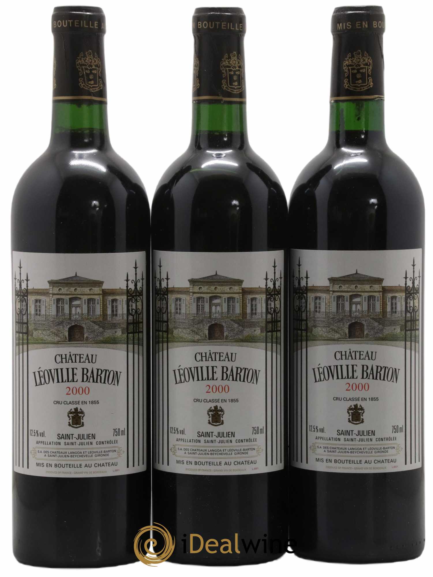 Château Léoville Barton 2ème Grand Cru Classé 2000 - Lot de 12 bouteilles - 4