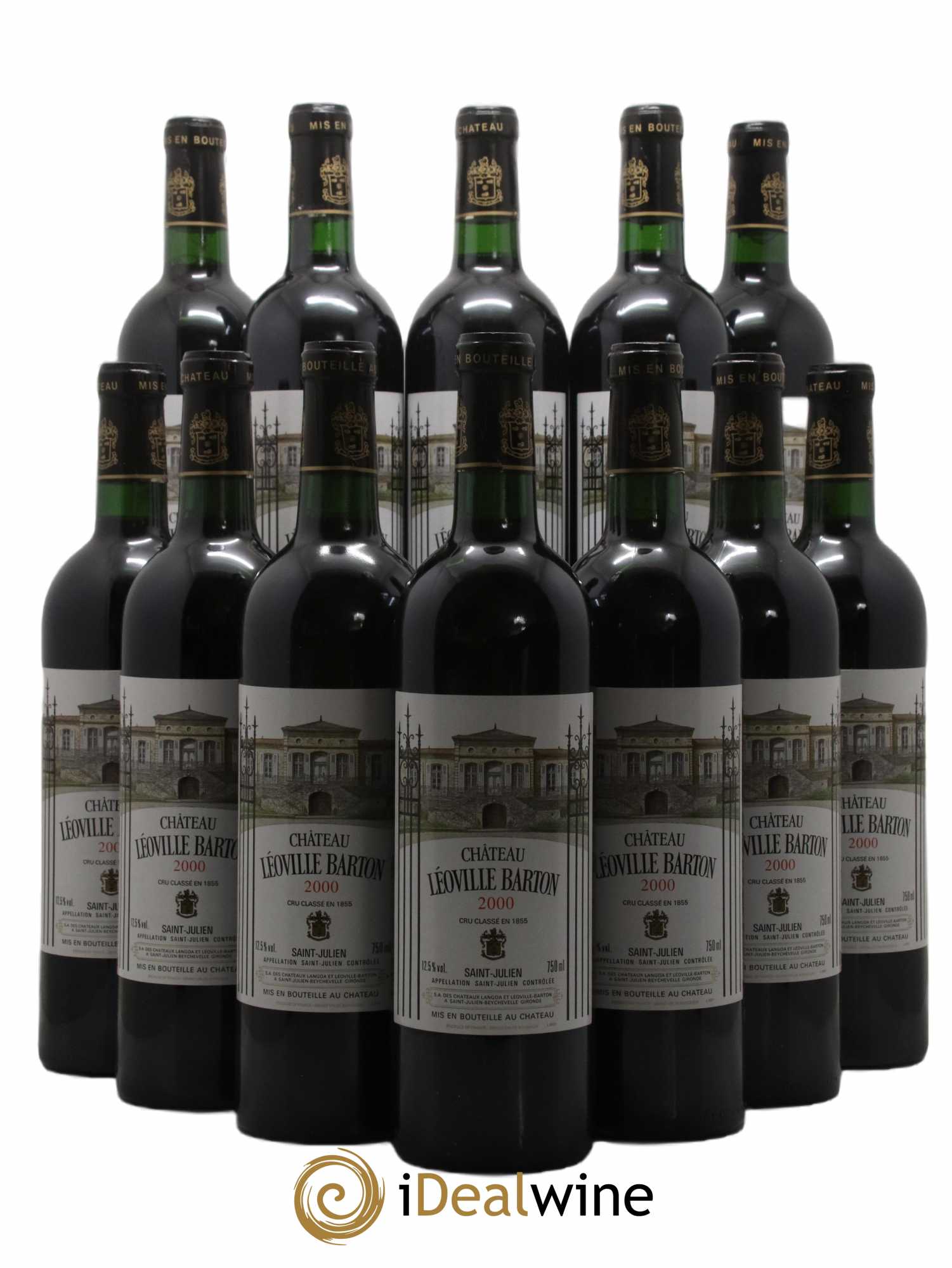 Château Léoville Barton 2ème Grand Cru Classé 2000 - Lot de 12 bouteilles - 0