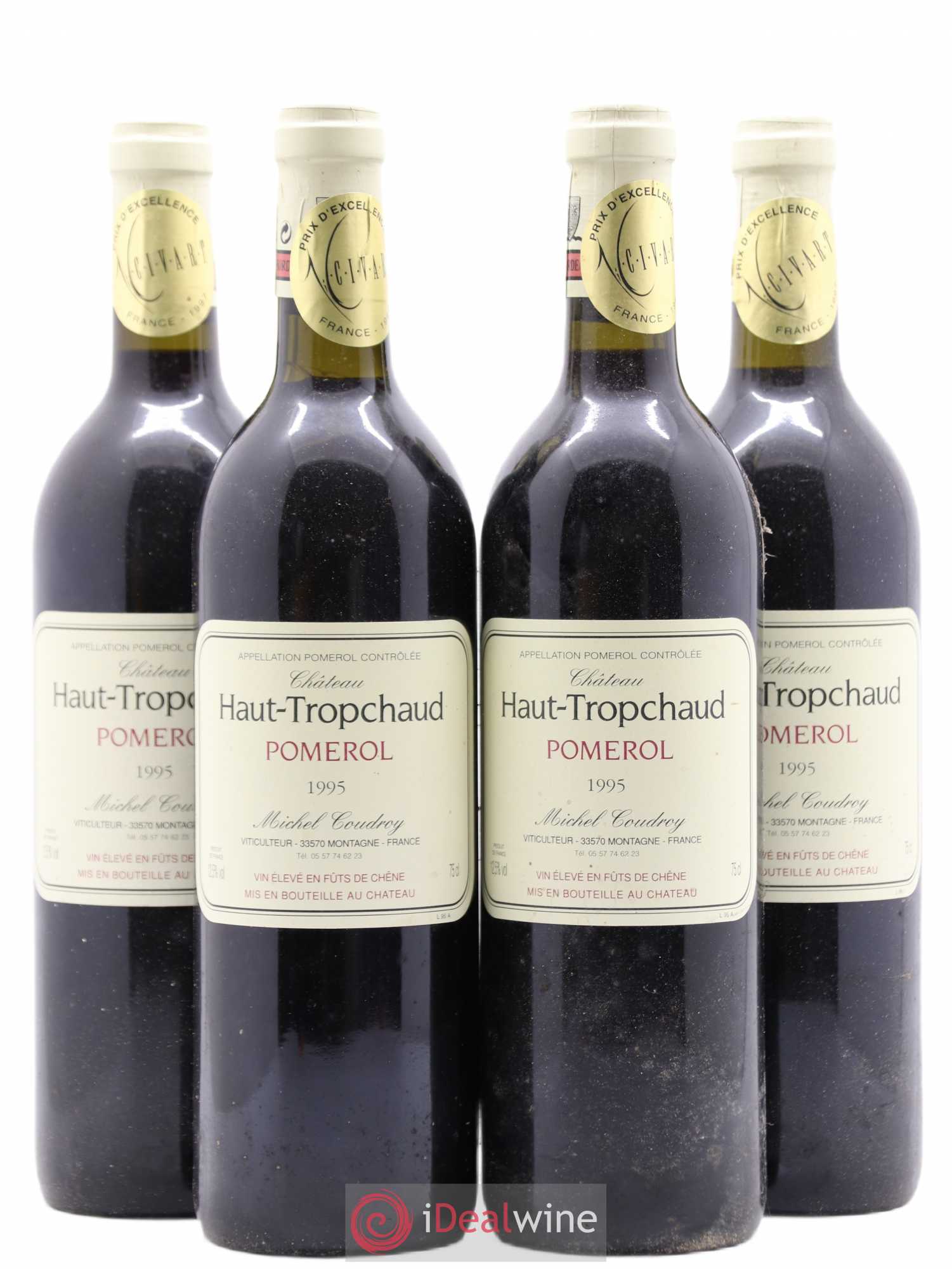 Château Haut Tropchaud 1995 - Lot de 4 bouteilles - 0