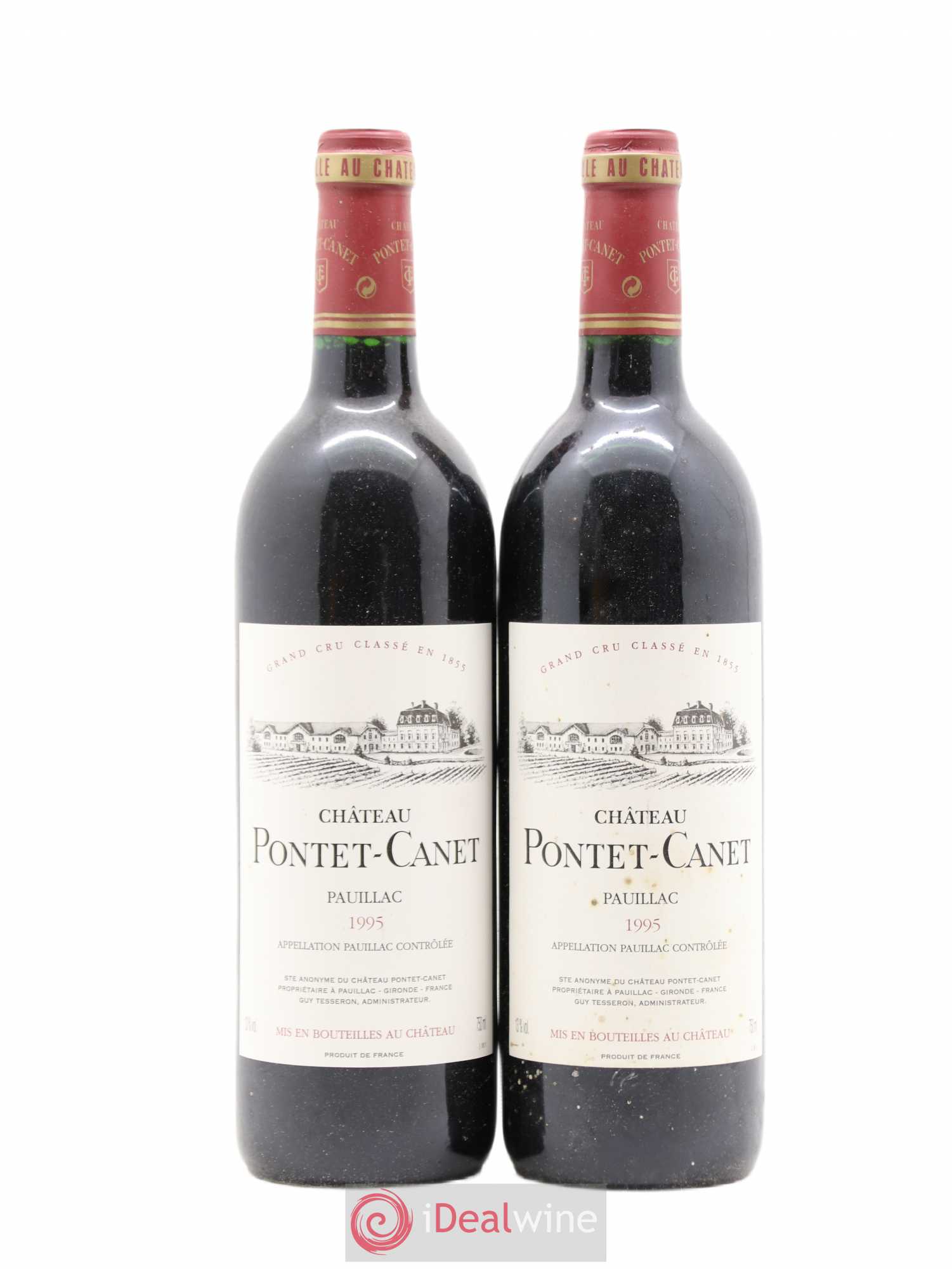 Château Pontet Canet 5ème Grand Cru Classé 1995 - Lot de 2 bouteilles - 0