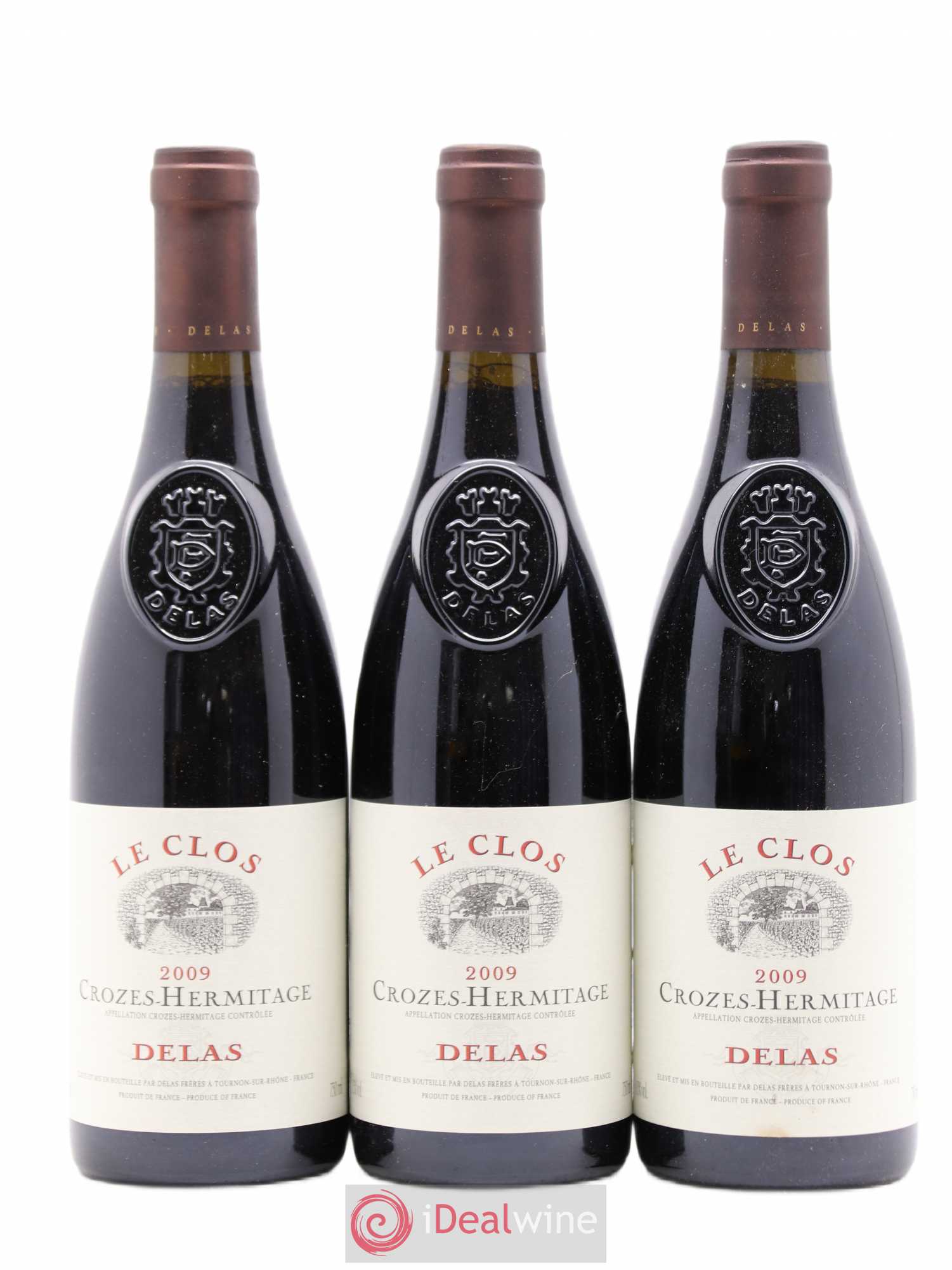 Crozes-Hermitage Le Clos Delas Frères 2009 - Lot de 3 bouteilles - 0