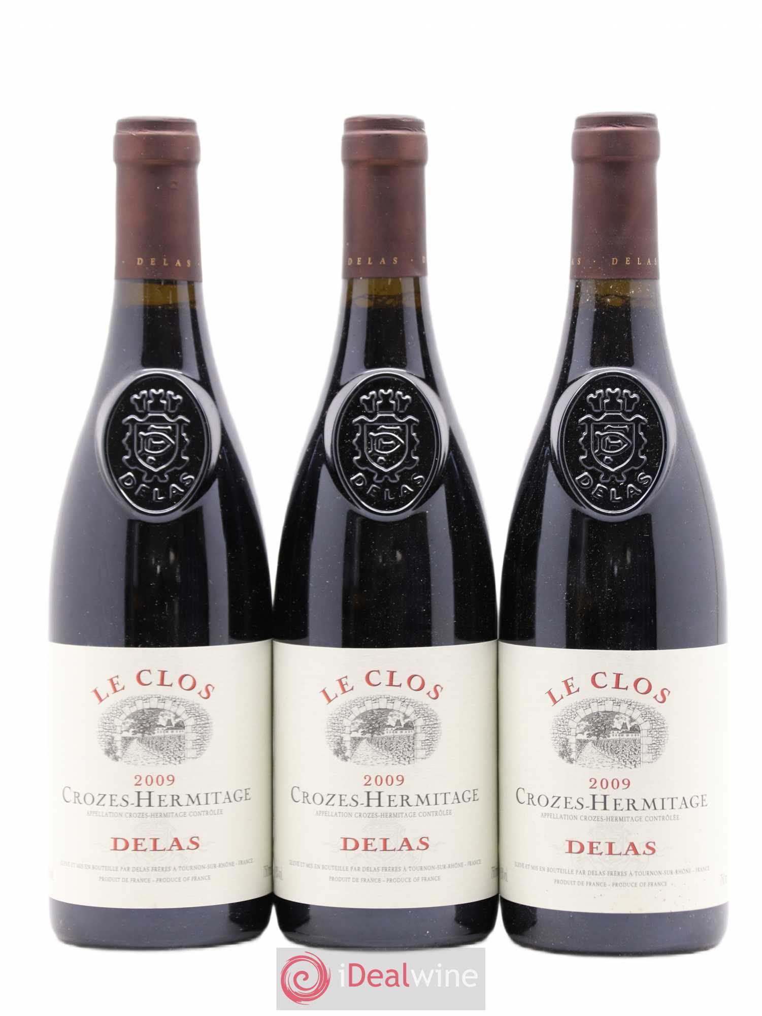 Crozes-Hermitage Le Clos Delas Frères 2009 - Lot de 3 bouteilles - 0