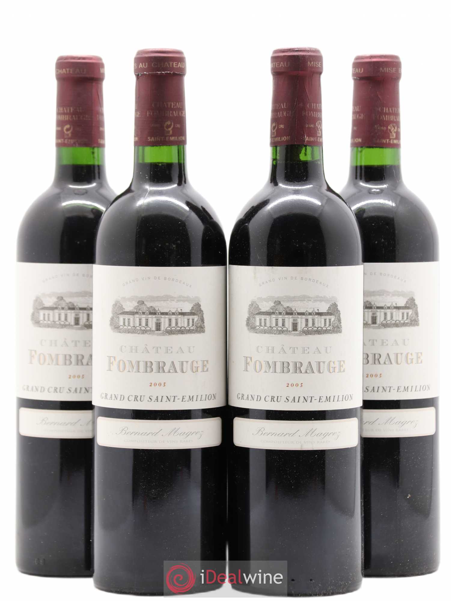 Château Fombrauge Grand Cru Classé 2003 - Lot de 4 bouteilles - 0