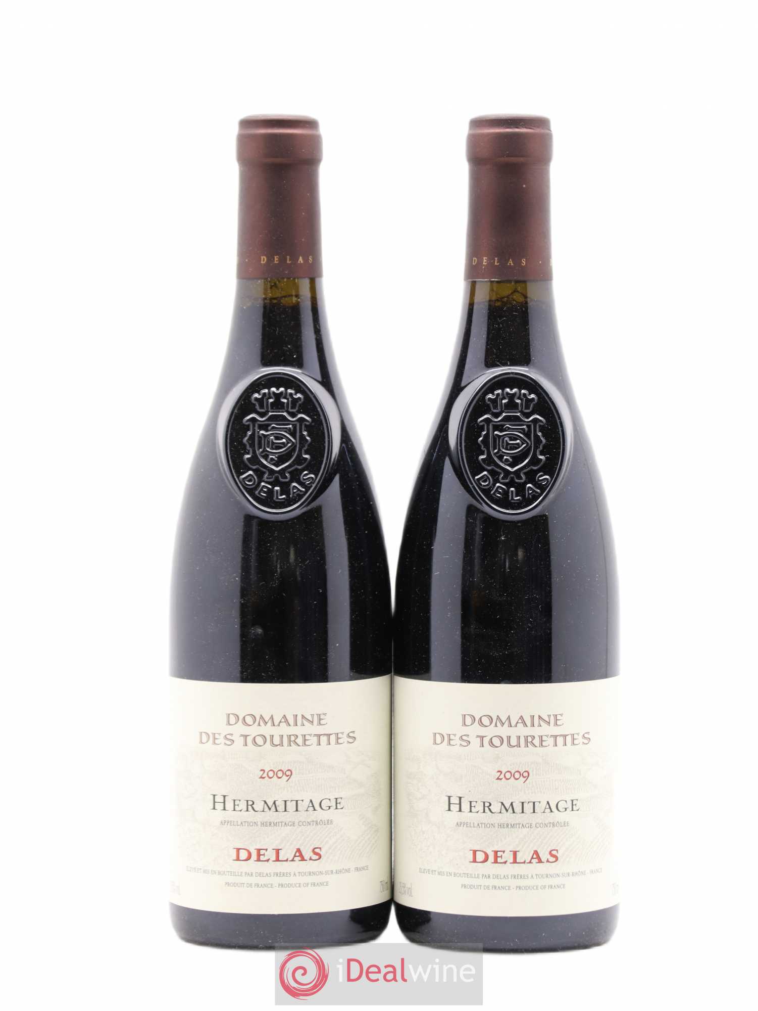 Hermitage Domaine des Tourettes Delas Frères 2009 - Lot de 2 bouteilles - 0