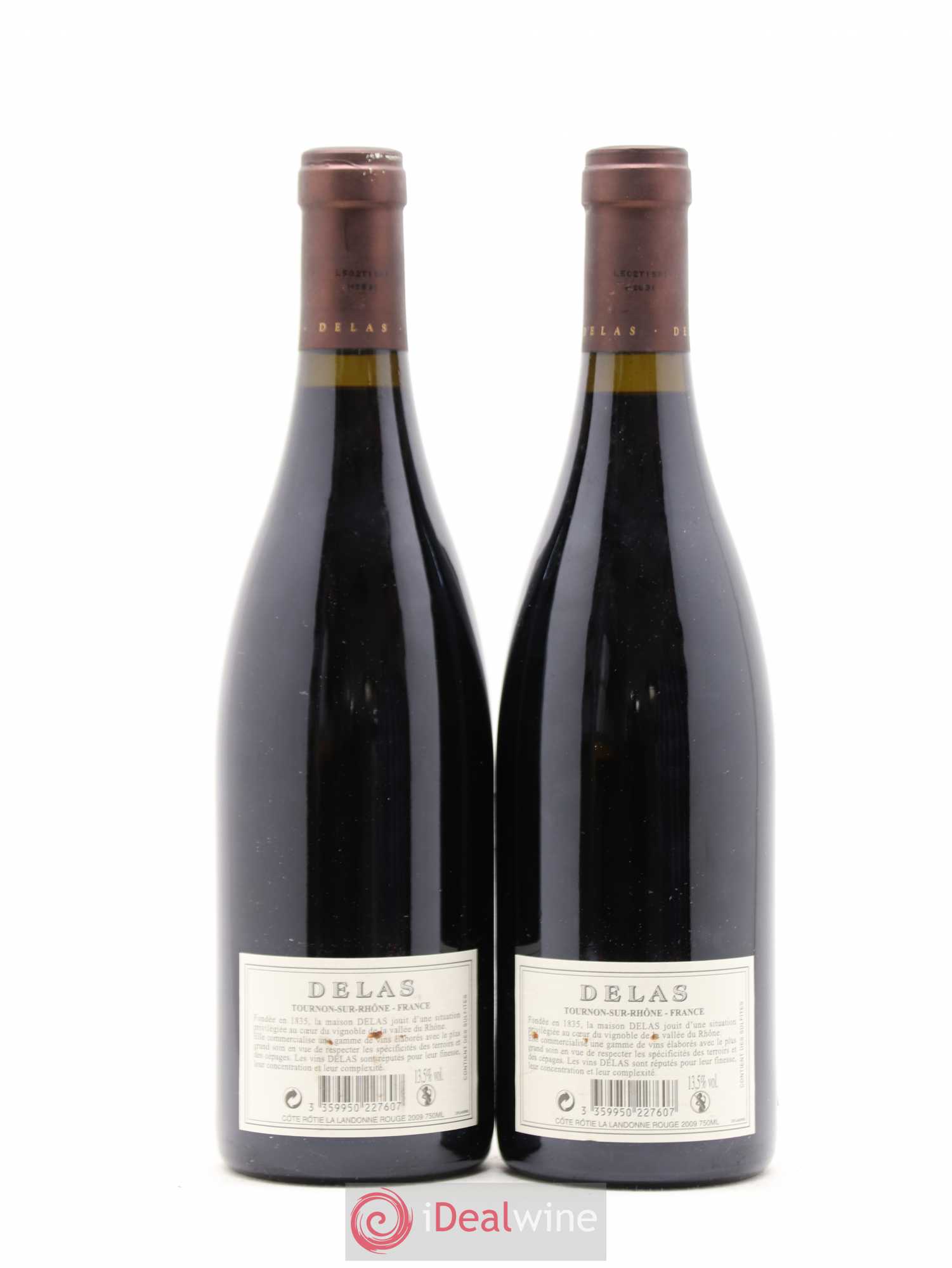 Côte-Rôtie La Landonne Delas Frères 2009 - Lot de 2 bouteilles - 1