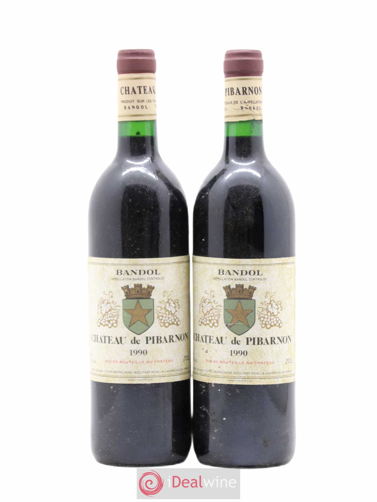Bandol Château de Pibarnon Comte de Saint-Victor 1990 - Lot de 2 bouteilles - 0